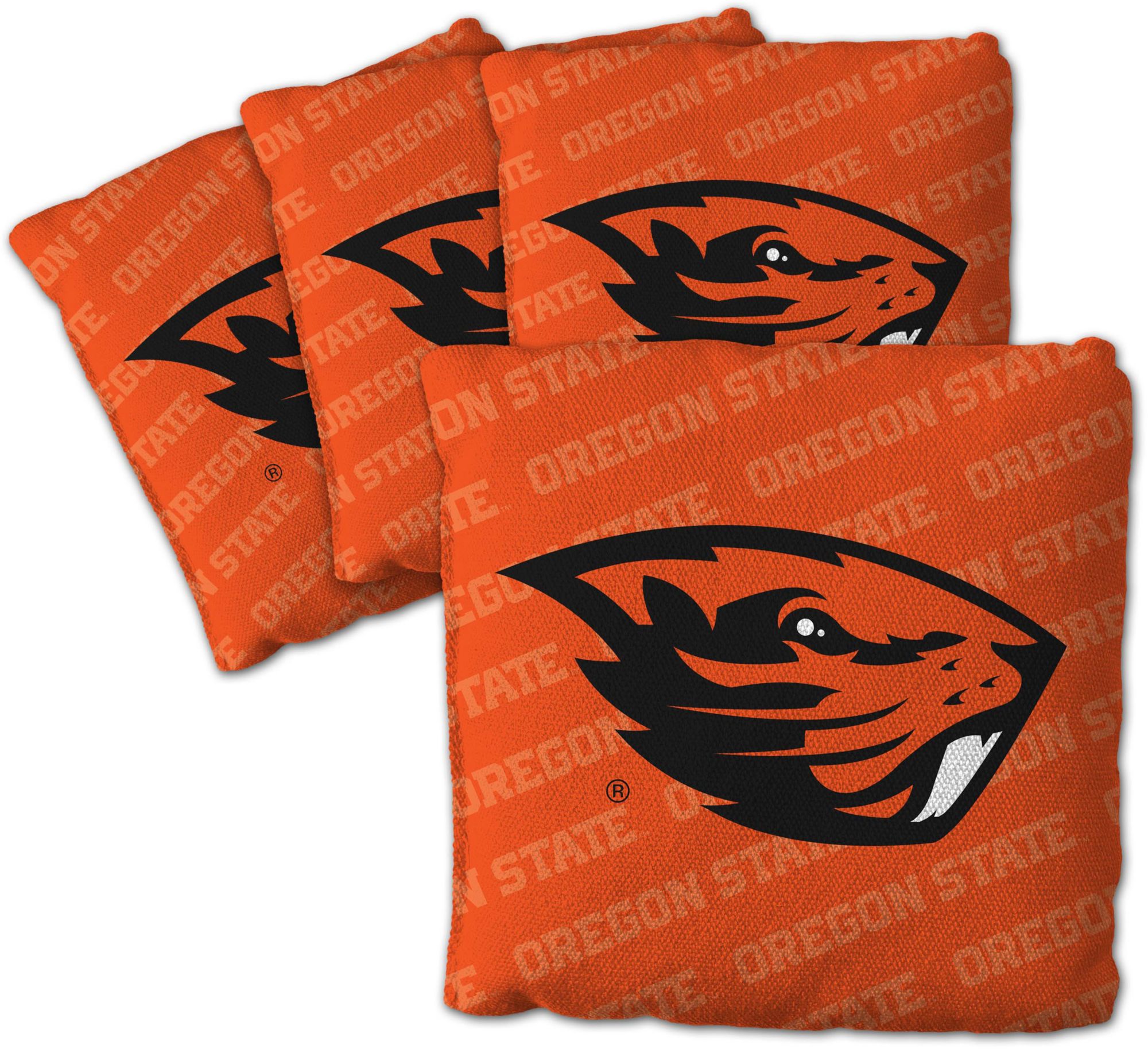 YouTheFan Oregon State Beavers Orange 4-Pack Cornhole Bean Bag Set product image