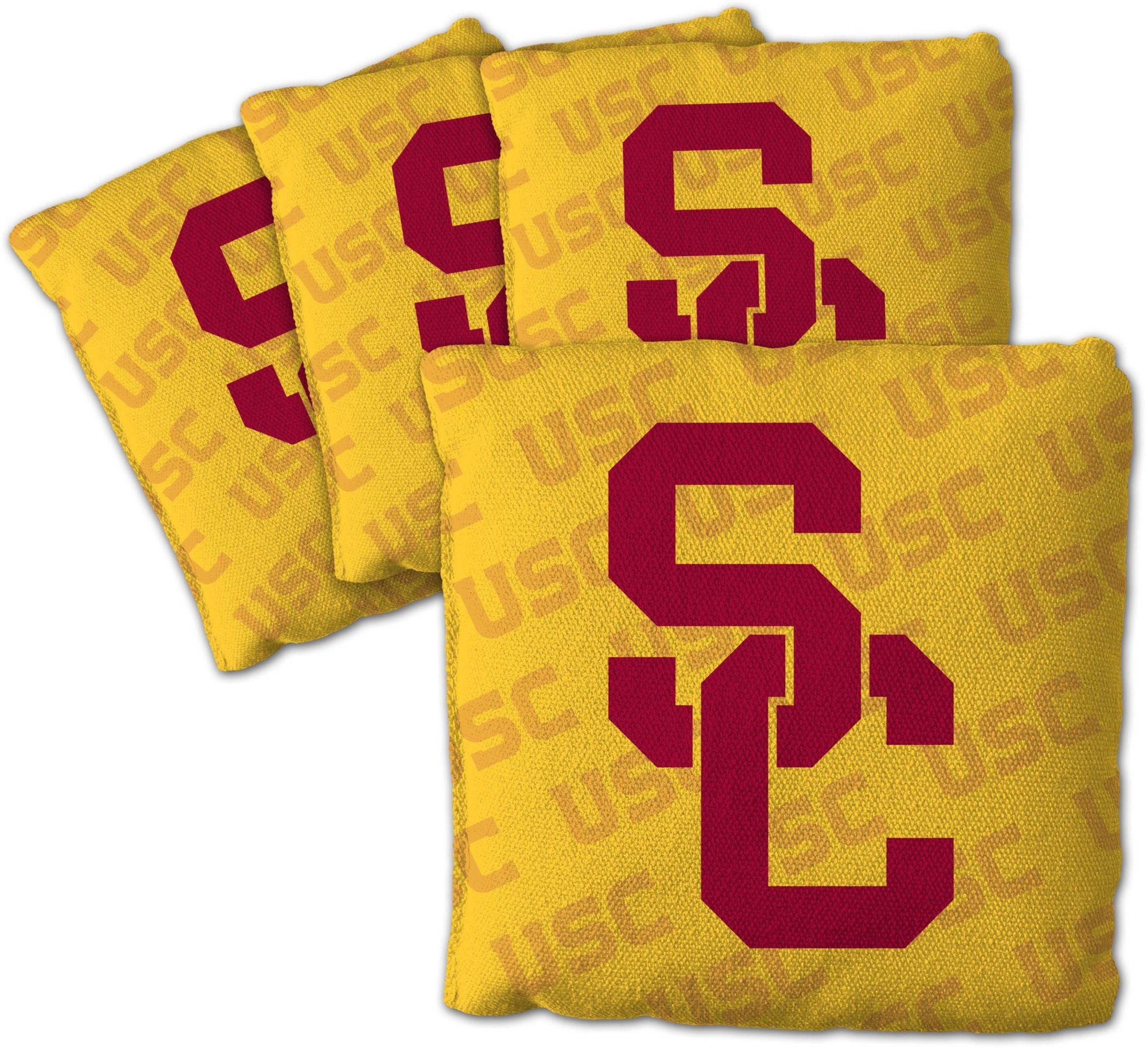 YouTheFan USC Trojans Yellow 4-Pack Cornhole Bean Bag Set product image