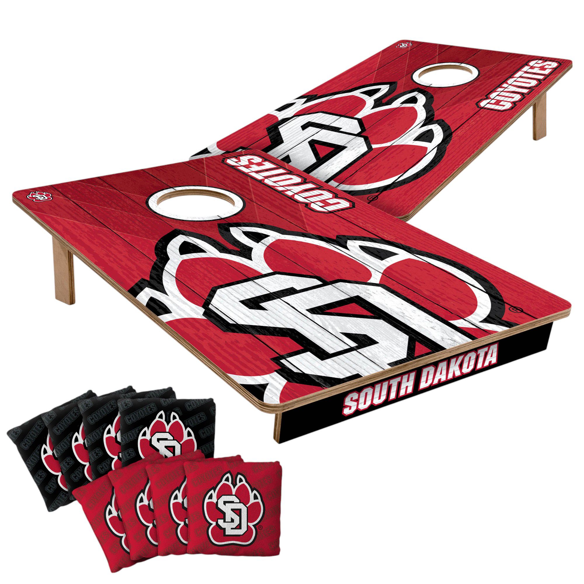 YouTheFan South Dakota Coyotes 2' x 3' Cornhole Boards product image