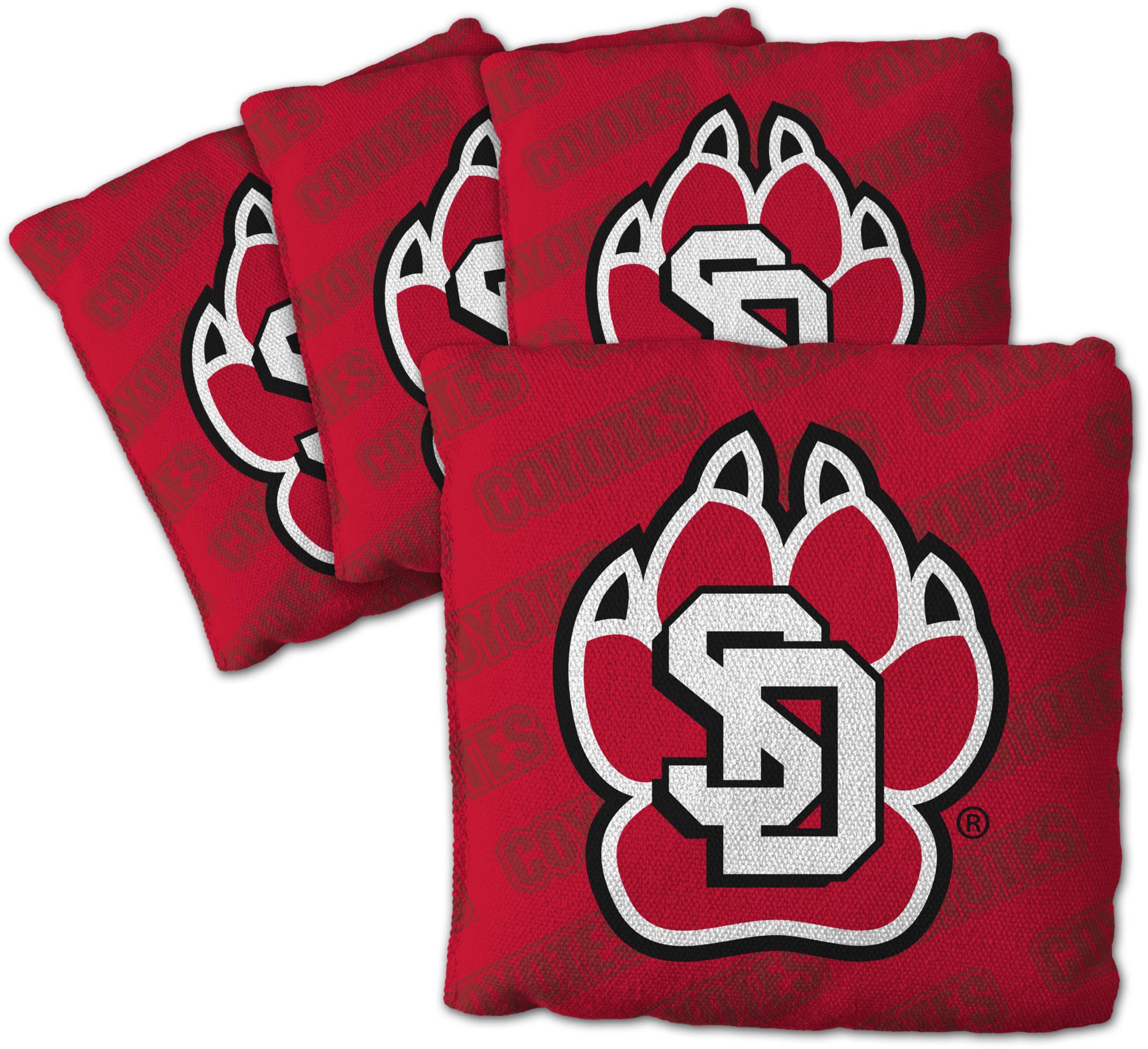 YouTheFan South Dakota Coyotes Red 4-Pack Cornhole Bean Bag Set product image
