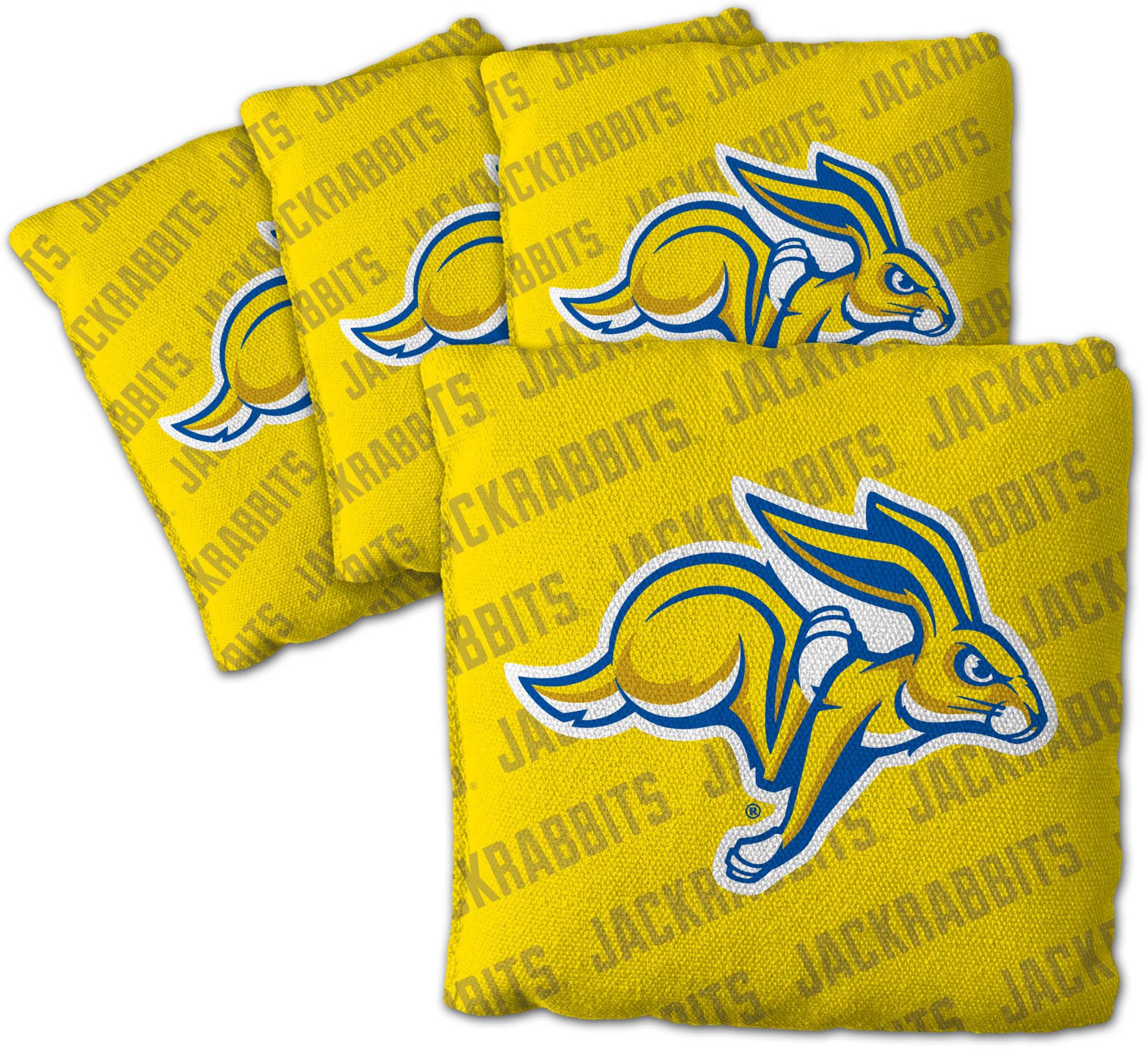 YouTheFan South Dakota State Jackrabbits Yellow 4-Pack Cornhole Bean Bag Set product image
