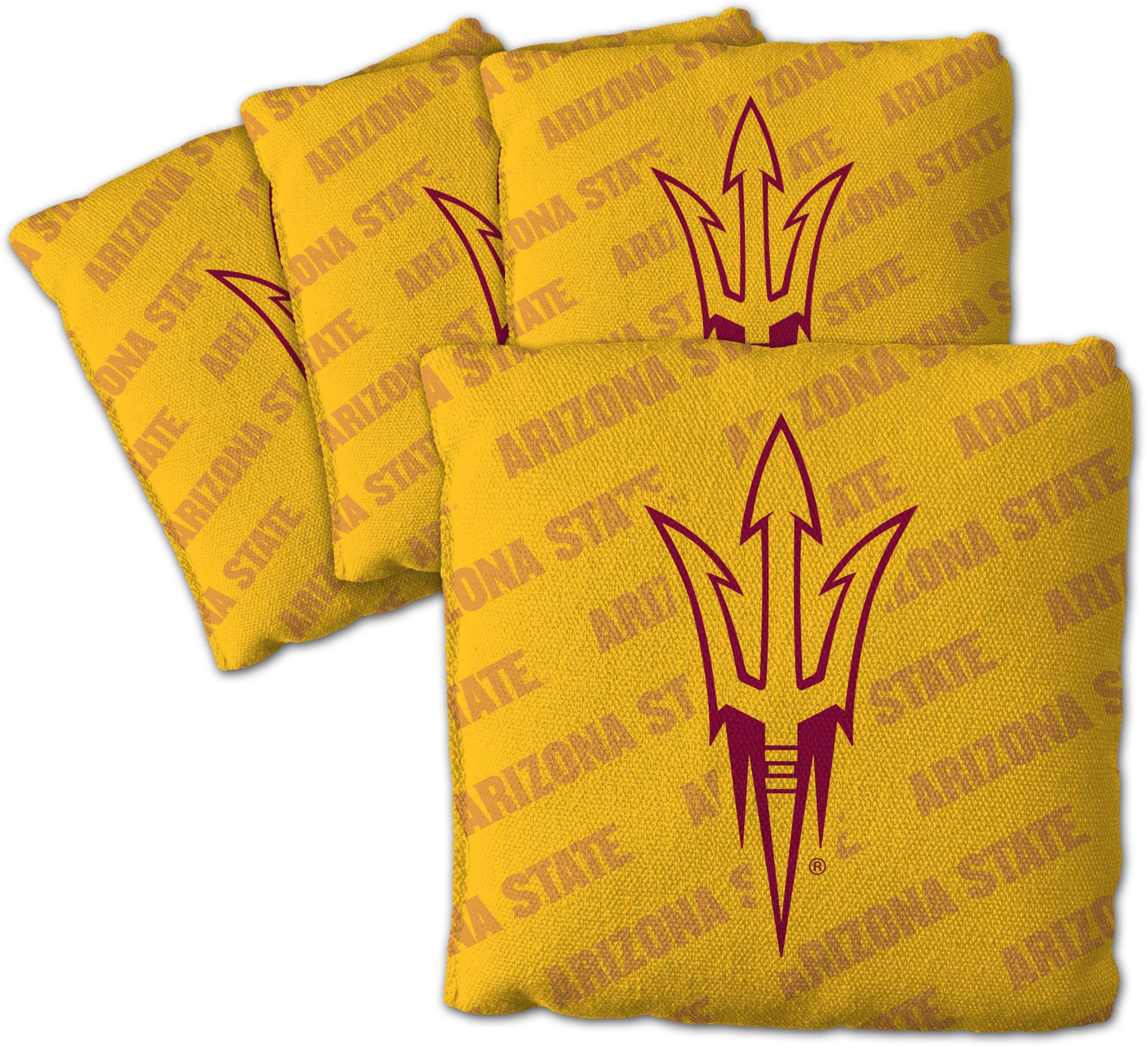 YouTheFan Arizona State Sun Devils Yellow 4-Pack Cornhole Bean Bag Set product image