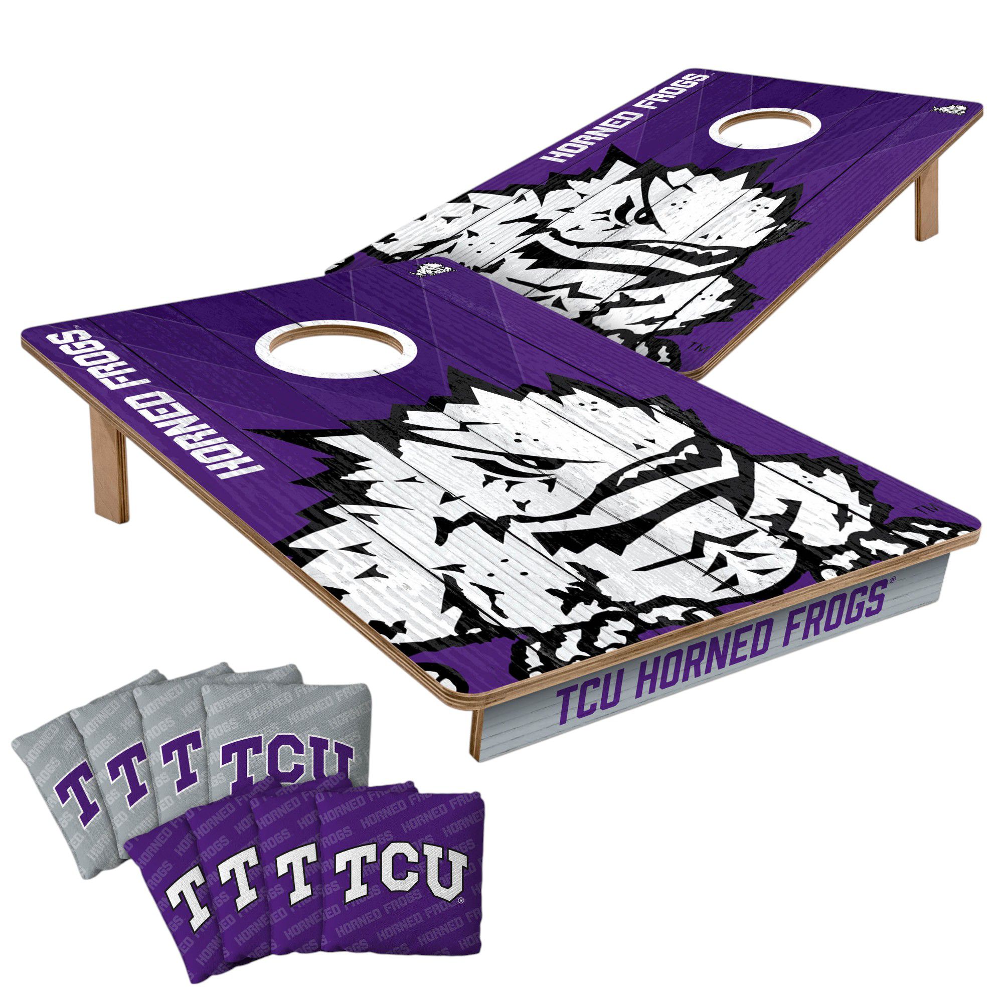 YouTheFan TCU Horned Frogs 2' x 3' Cornhole Boards product image