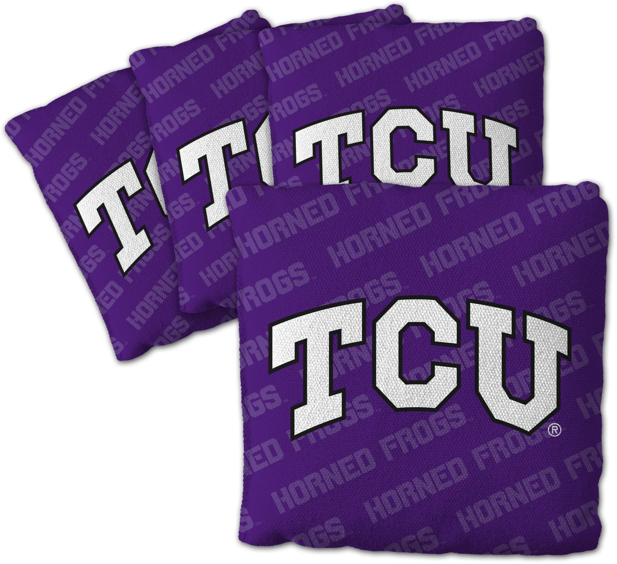 YouTheFan TCU Horned Frogs Purple 4-Pack Cornhole Bean Bag Set product image