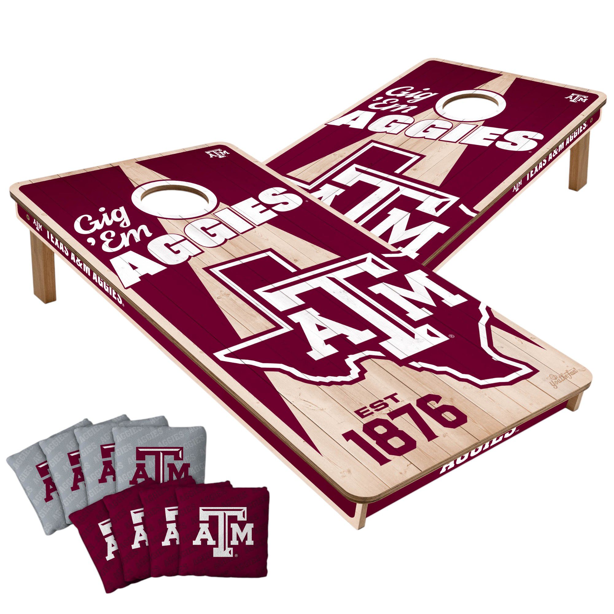 YouTheFan Texas A&M Aggies 2' x 4' Cornhole Boards product image