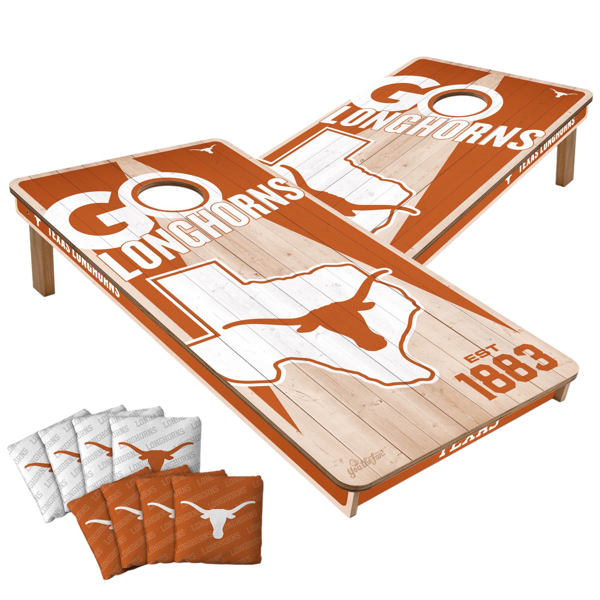YouTheFan Texas Longhorns 2' x 4' Cornhole Boards product image
