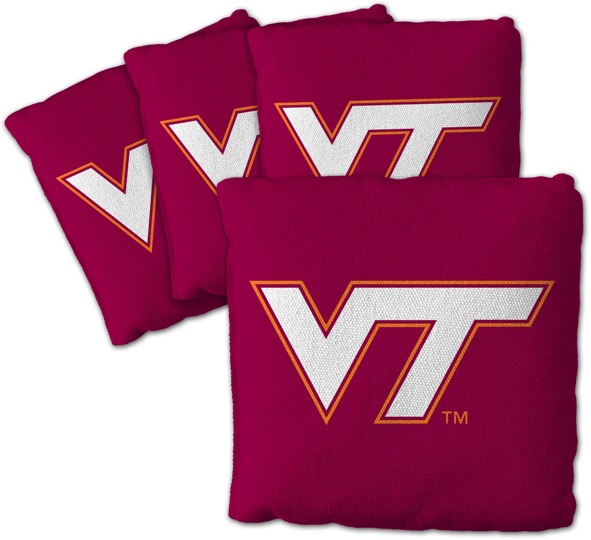 YouTheFan Virginia Tech Hokies Maroon 4-Pack Cornhole Bean Bag Set product image