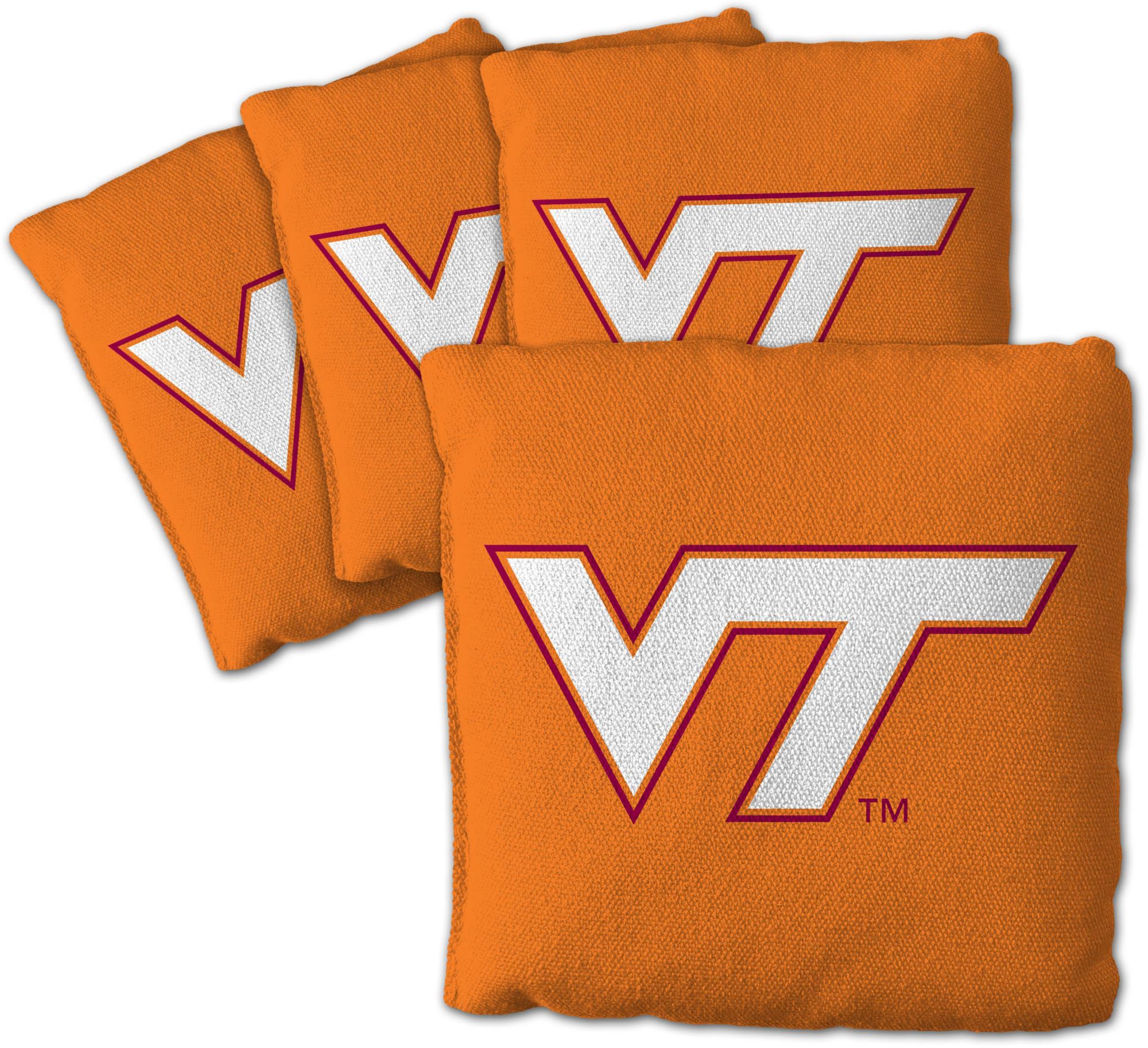 YouTheFan Virginia Tech Hokies Orange 4-Pack Cornhole Bean Bag Set product image