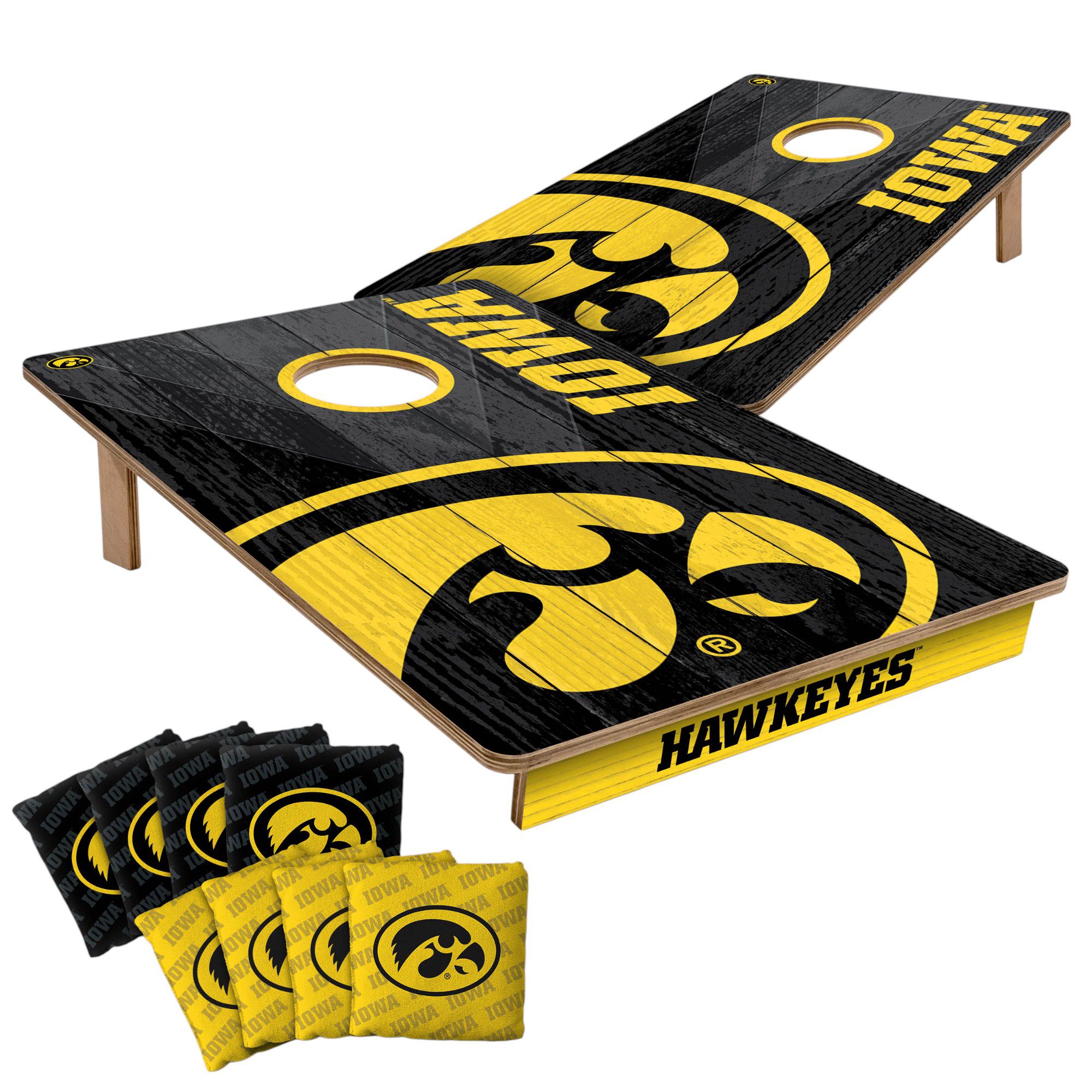 YouTheFan Iowa Hawkeyes 2' x 3' Cornhole Boards product image