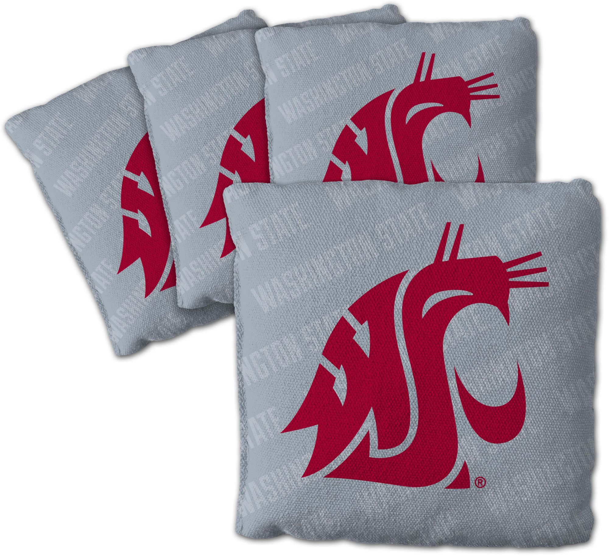 YouTheFan Washington State Cougars Grey 4-Pack Cornhole Bean Bag Set product image