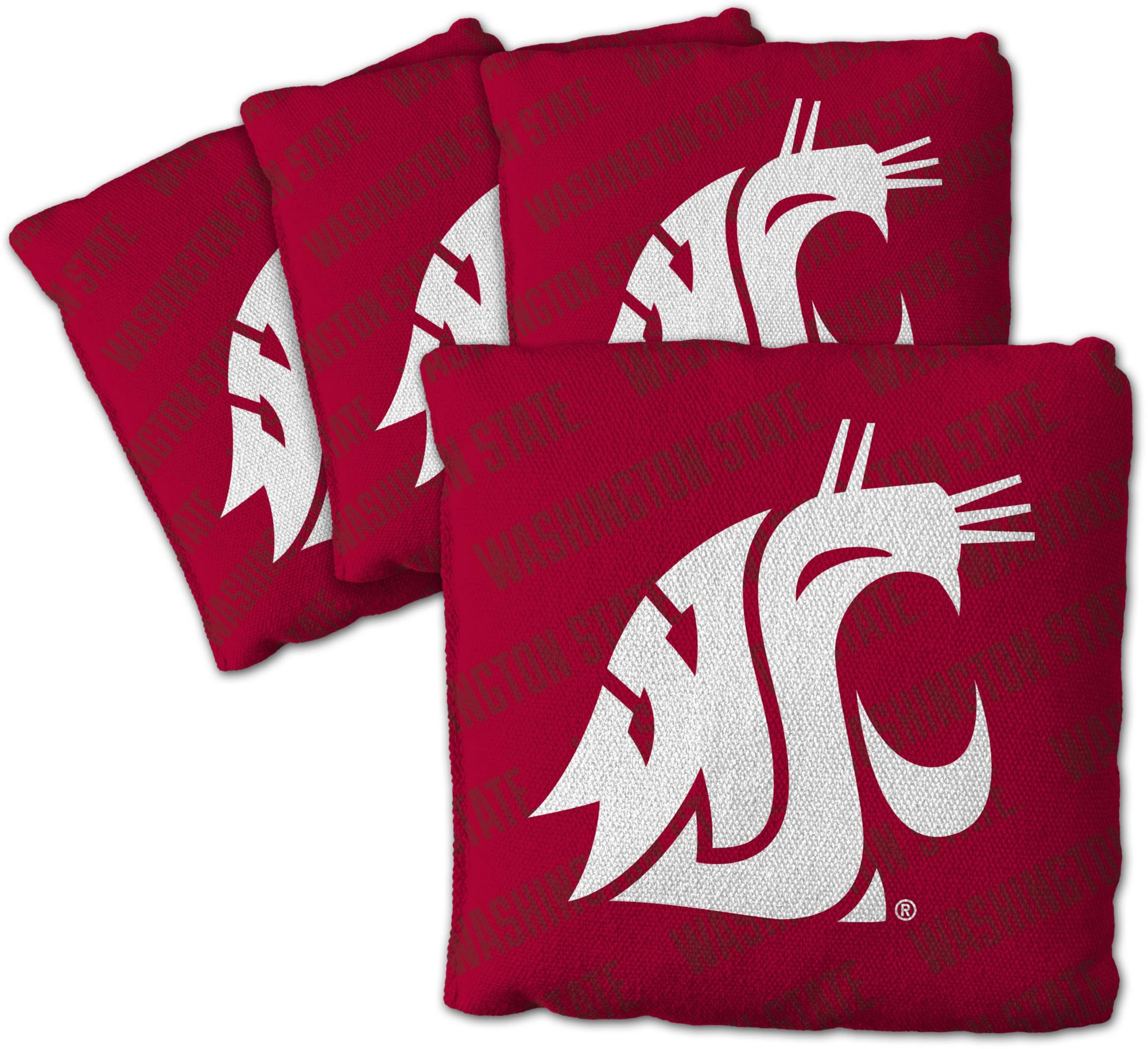 YouTheFan Washington State Cougars Red 4-Pack Cornhole Bean Bag Set product image
