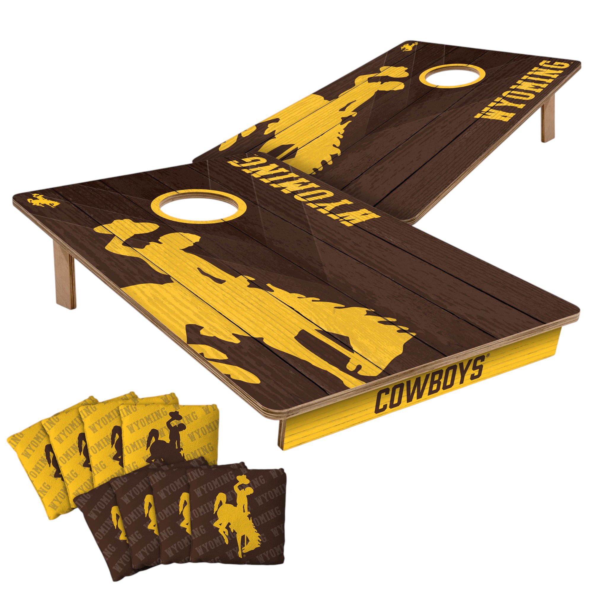YouTheFan Wyoming Cowboys 2' x 3' Cornhole Boards product image