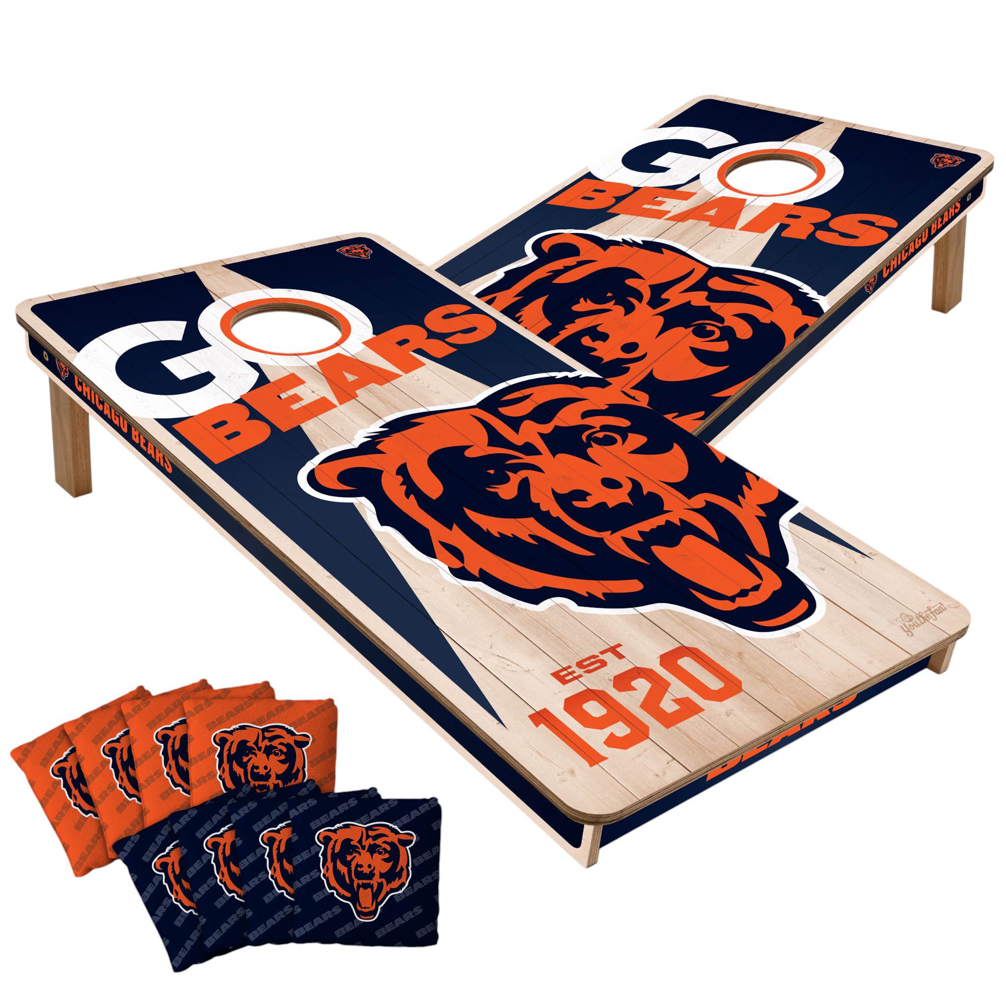 YouTheFan Chicago Bears 2' x 4' Cornhole Boards product image