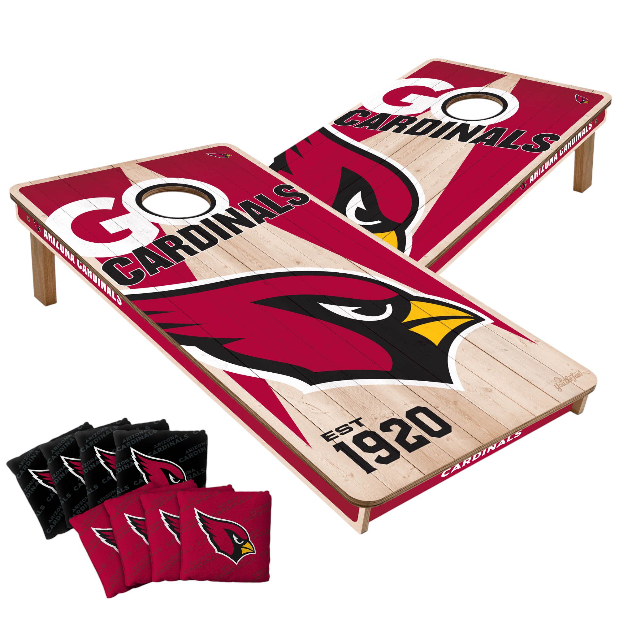 YouTheFan Arizona Cardinals 2' x 4' Cornhole Boards product image