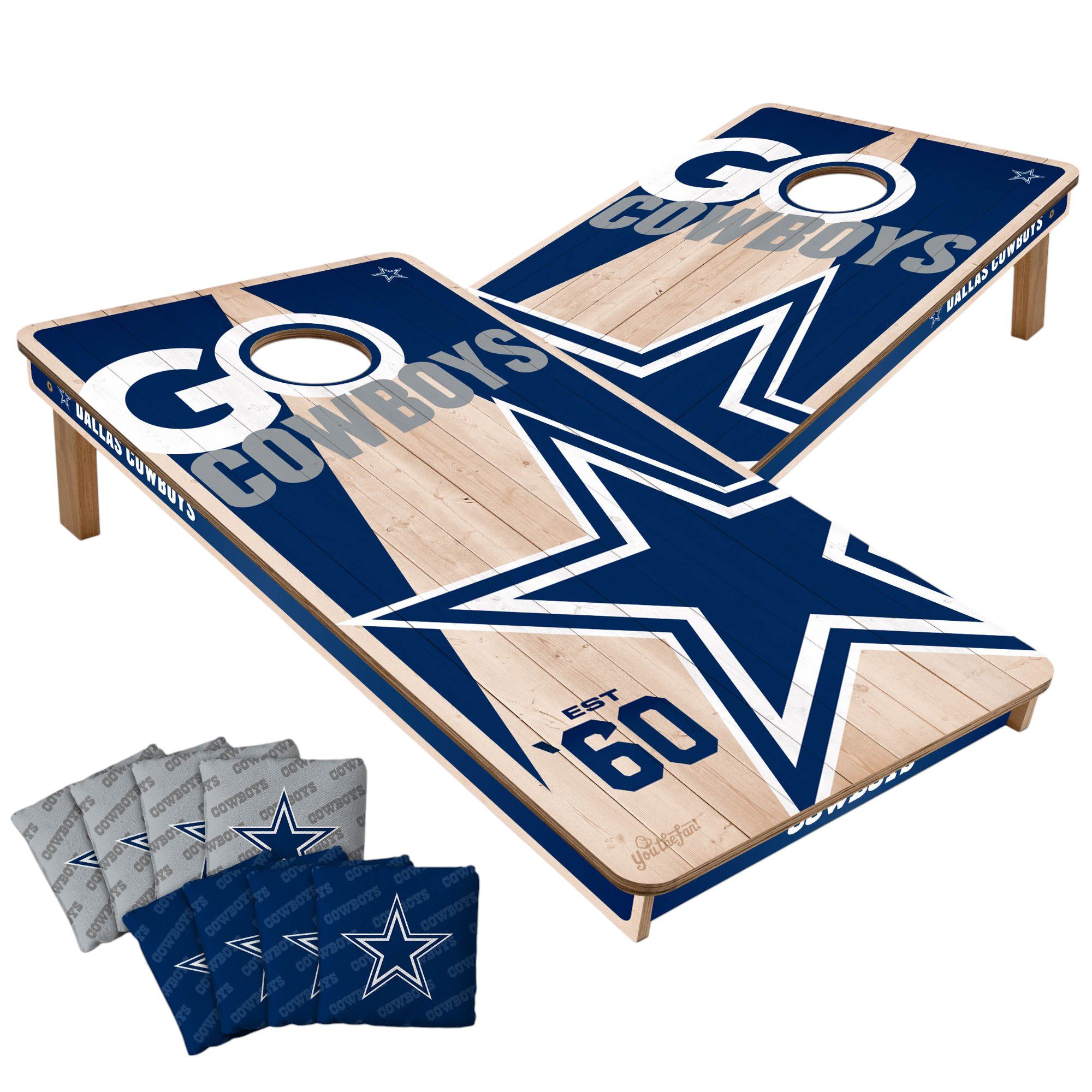 YouTheFan Dallas Cowboys 2' x 4' Cornhole Boards product image