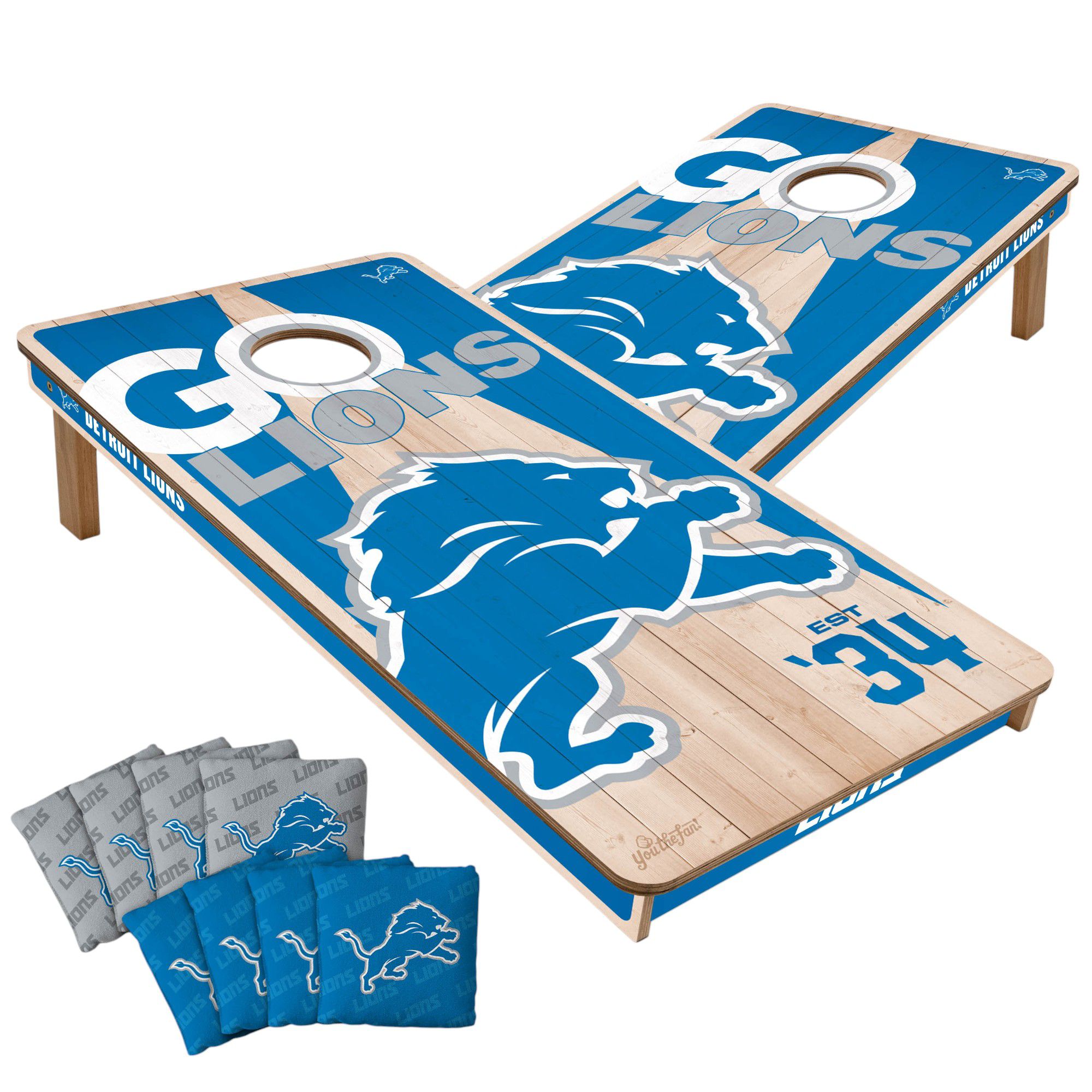 YouTheFan Detroit Lions 2' x 4' Cornhole Boards product image