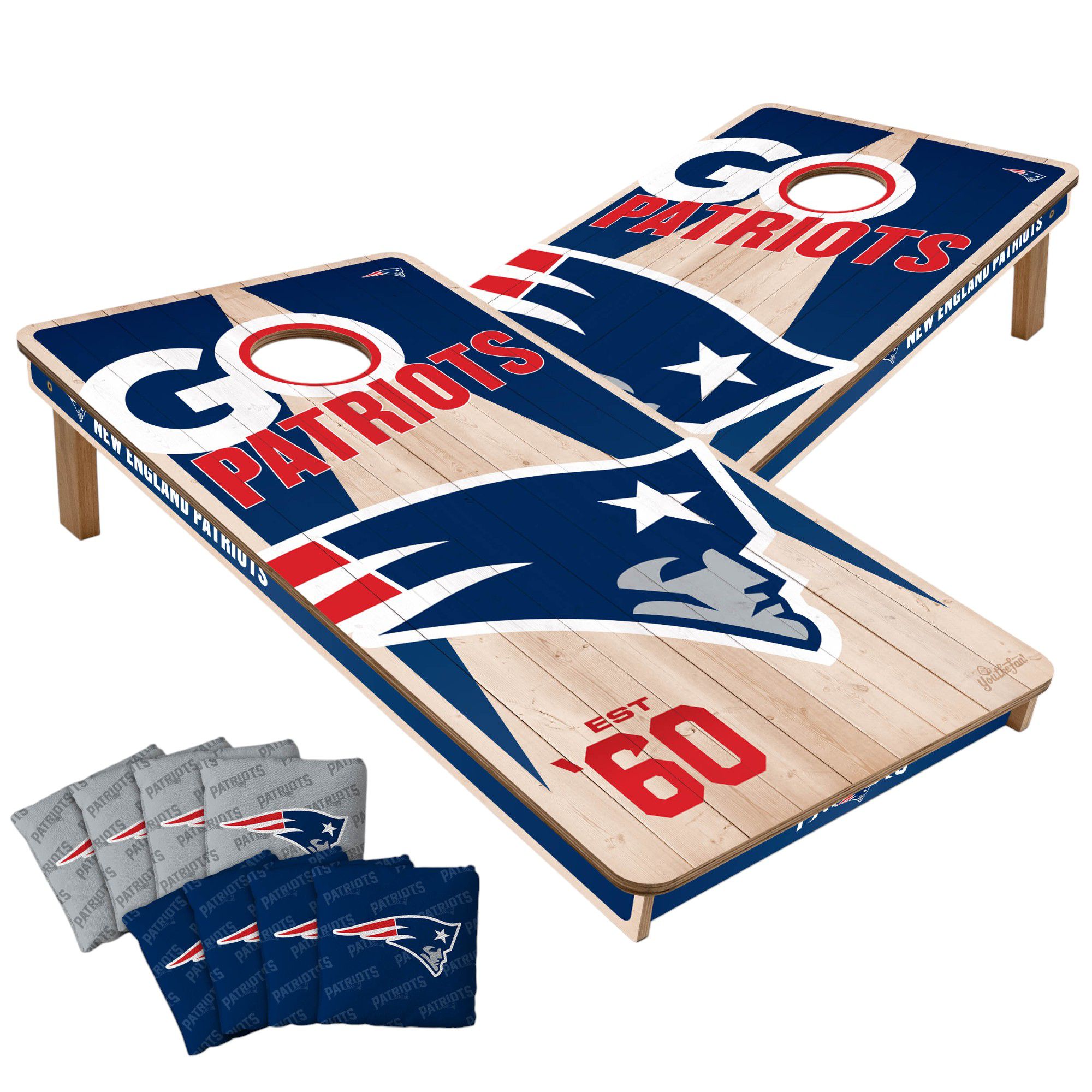 YouTheFan New England Patriots 2' x 4' Cornhole Boards product image