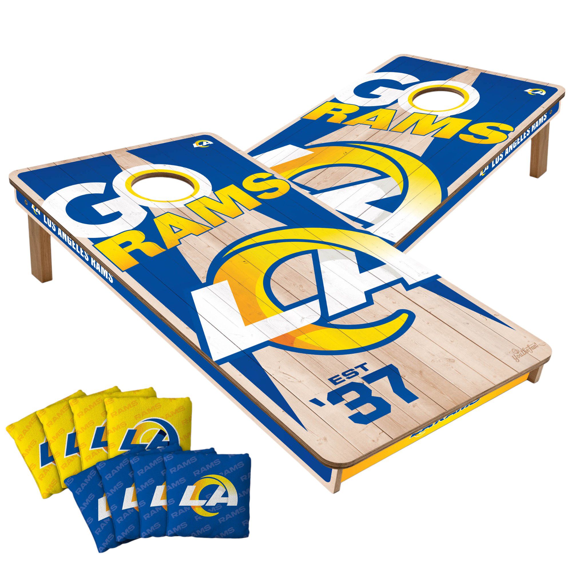 YouTheFan Los Angeles Rams 2' x 4' Cornhole Boards product image