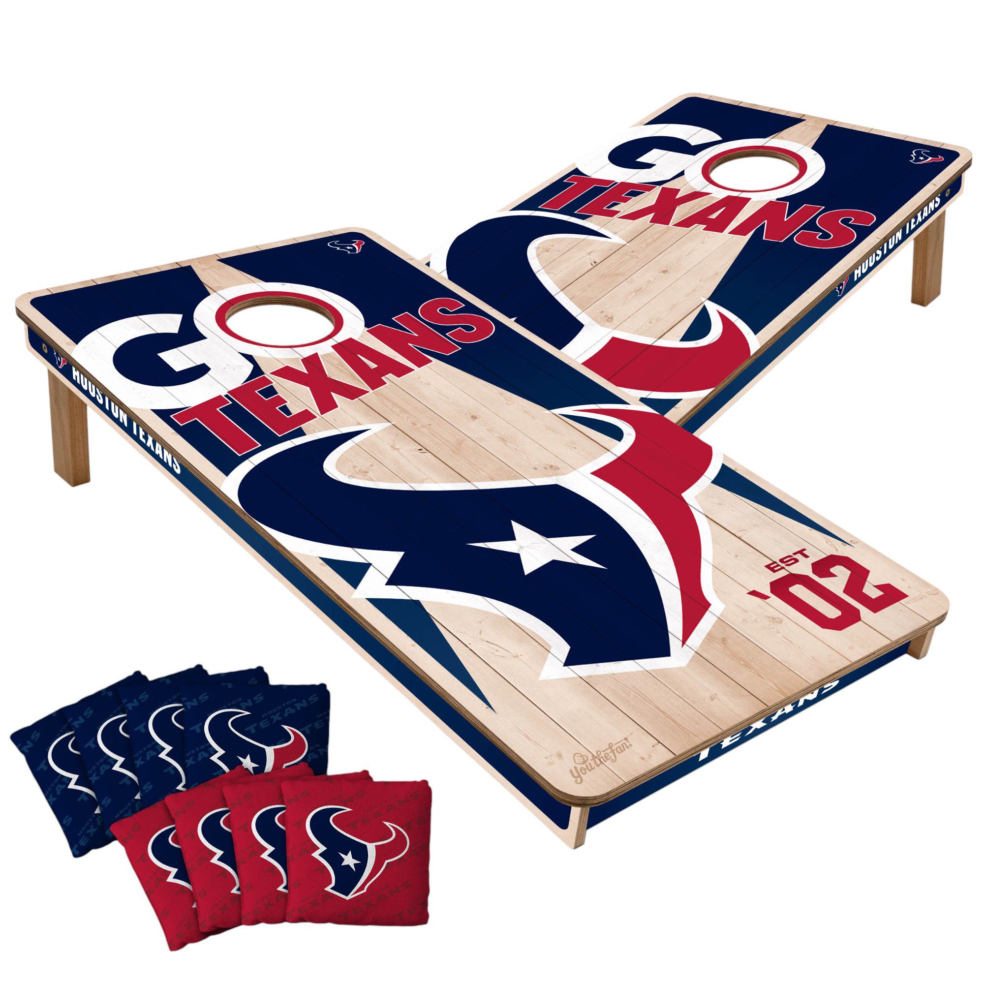 YouTheFan Houston Texans 2' x 4' Cornhole Boards product image