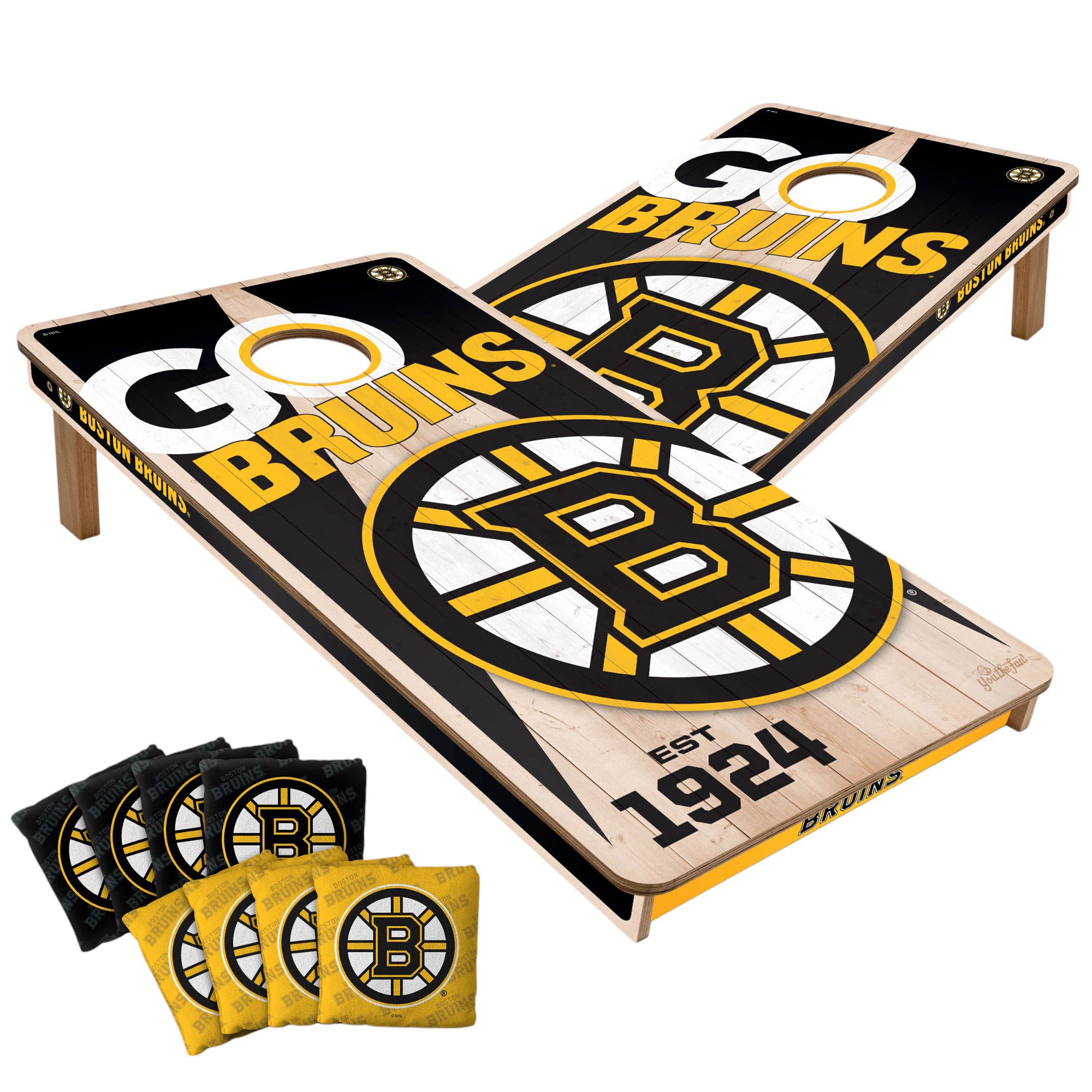 YouTheFan Boston Bruins 2' x 4' Cornhole Boards product image