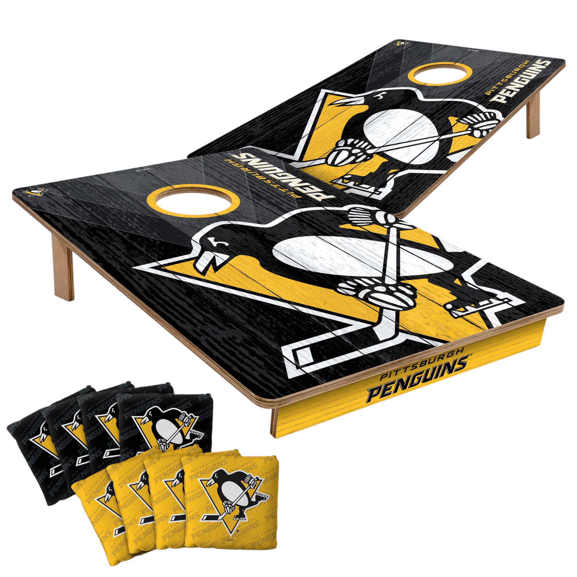 YouTheFan Pittsburgh Penguins 2' x 3' Cornhole Boards product image