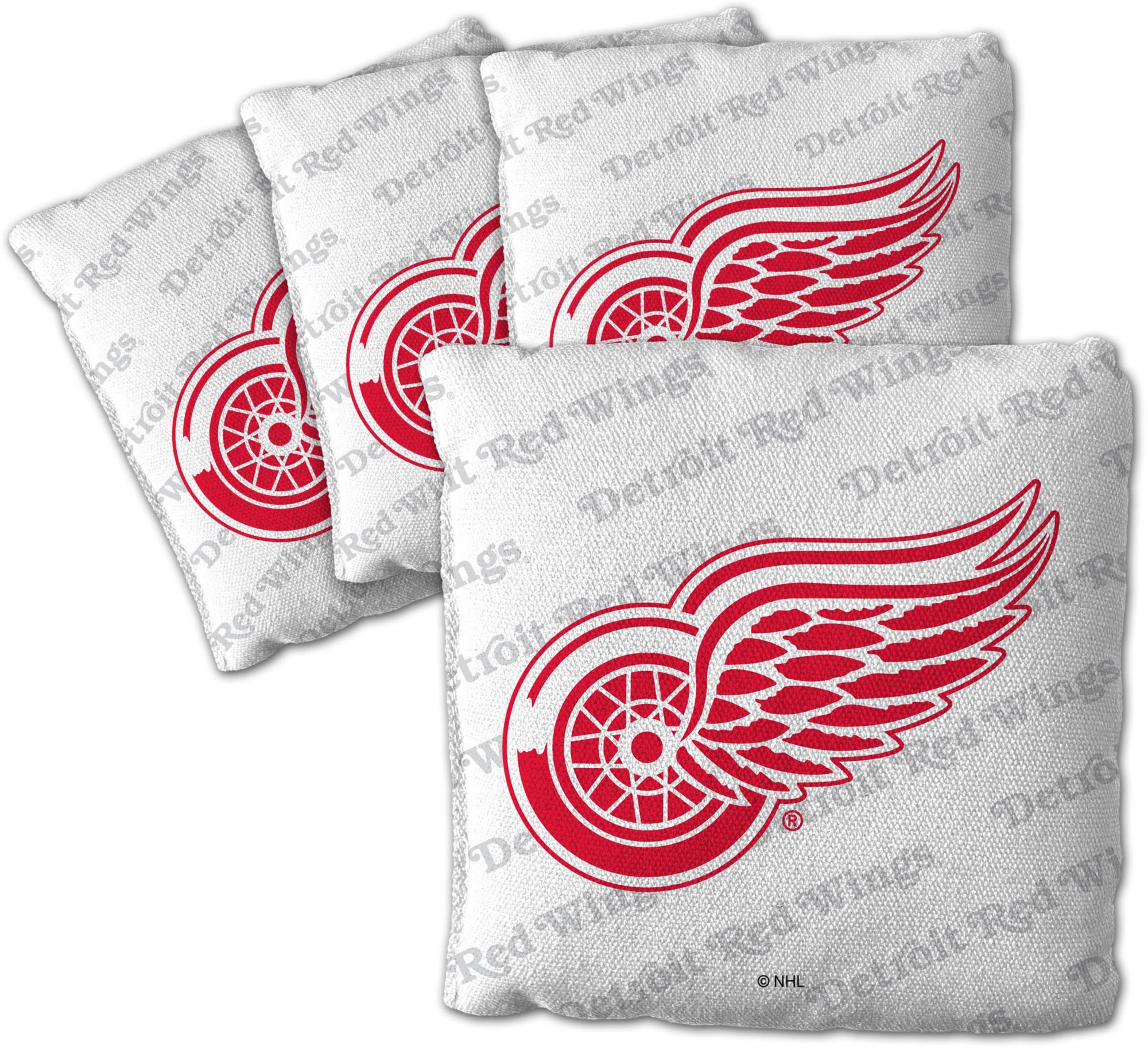 YouTheFan Detroit Red Wings White 4-Pack Cornhole Bean Bag Set product image