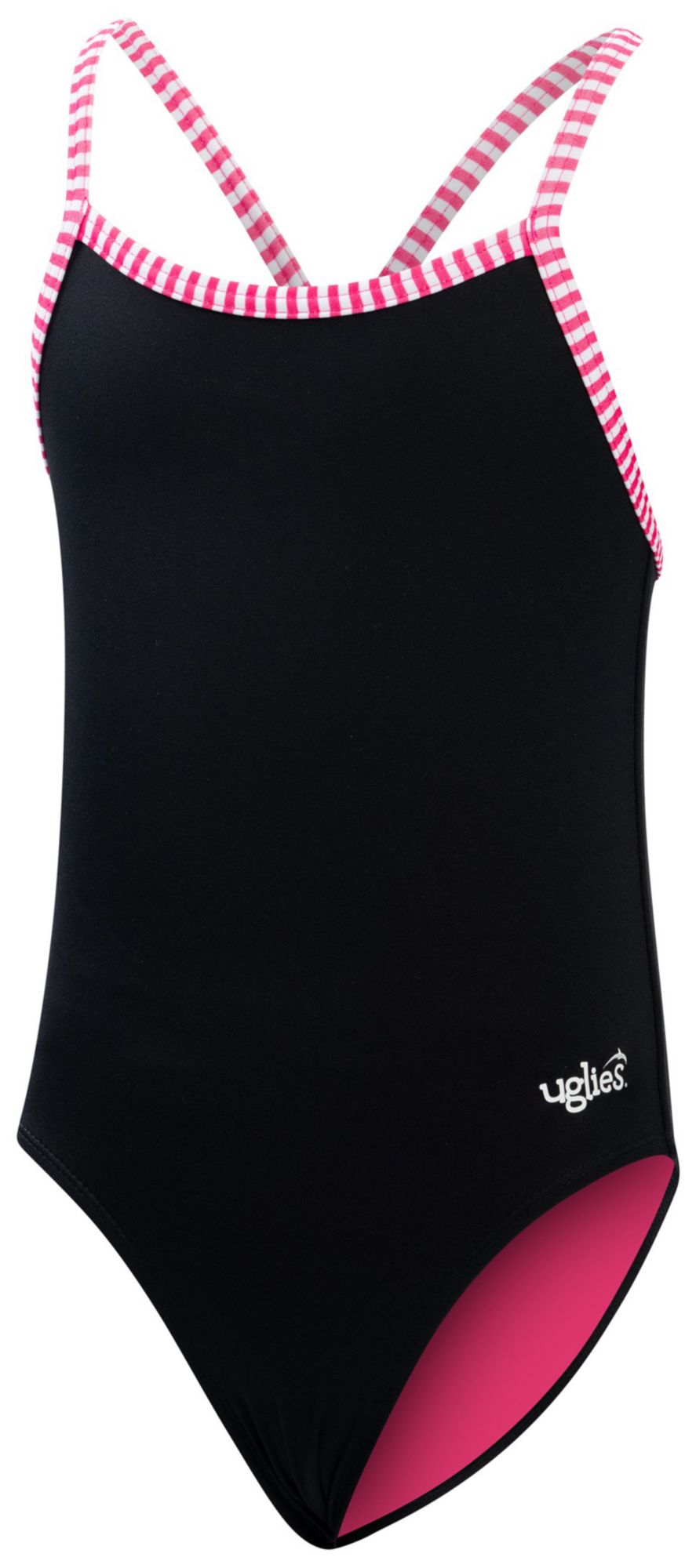 Dolfin Girls' Uglies Solid Criss-Cross Back One-Piece Swimsuit product image