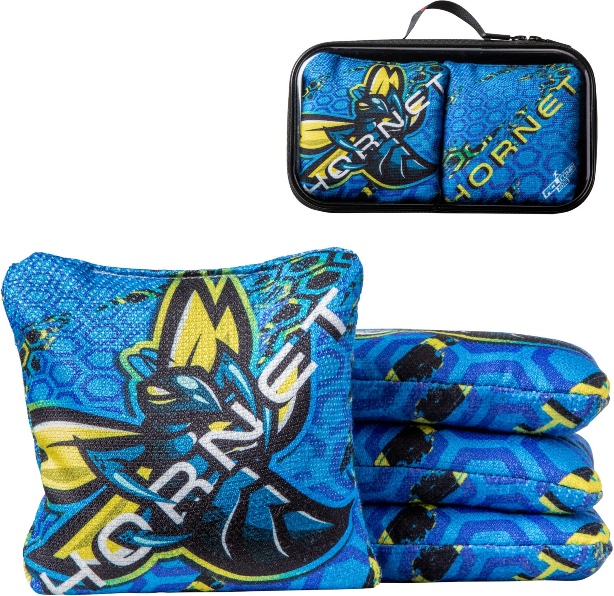 American Cornhole League Comp 2025 Magic Blue Hornet Cornhole Bags product image