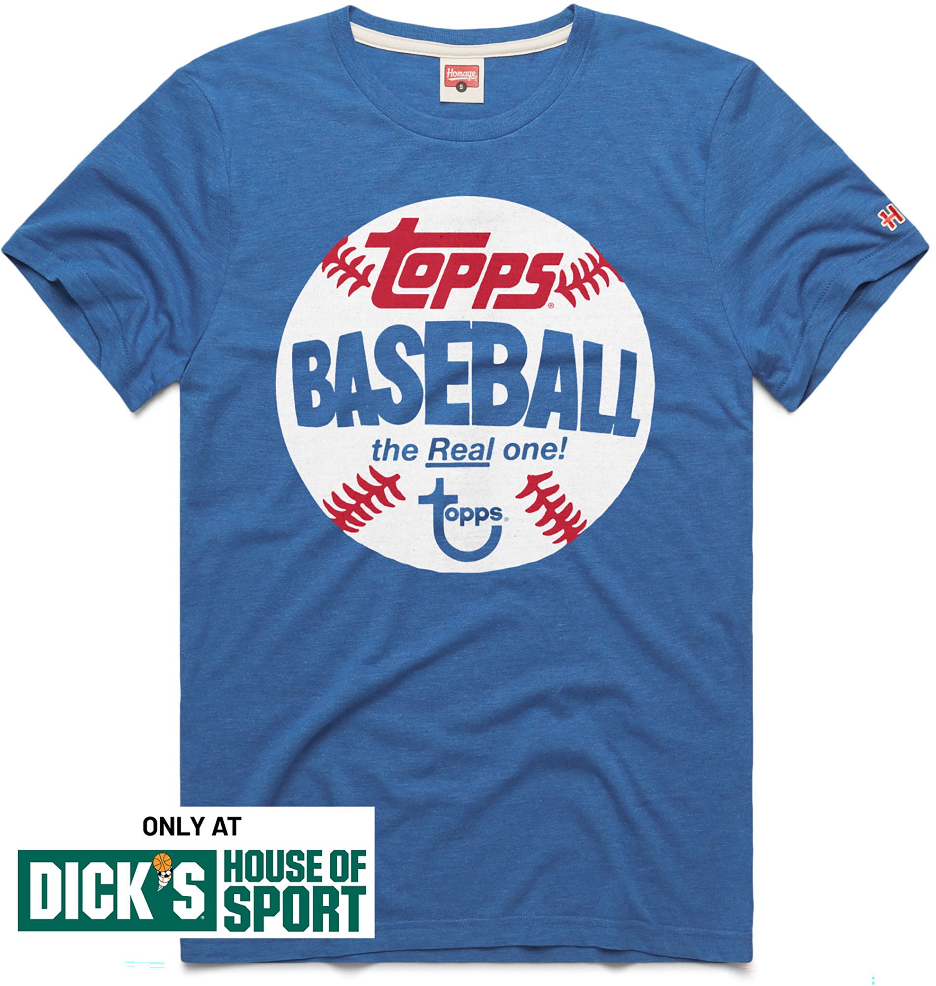 HOMAGE Men's MLB Blue Topps Brand The Real One T-Shirt | Dick's