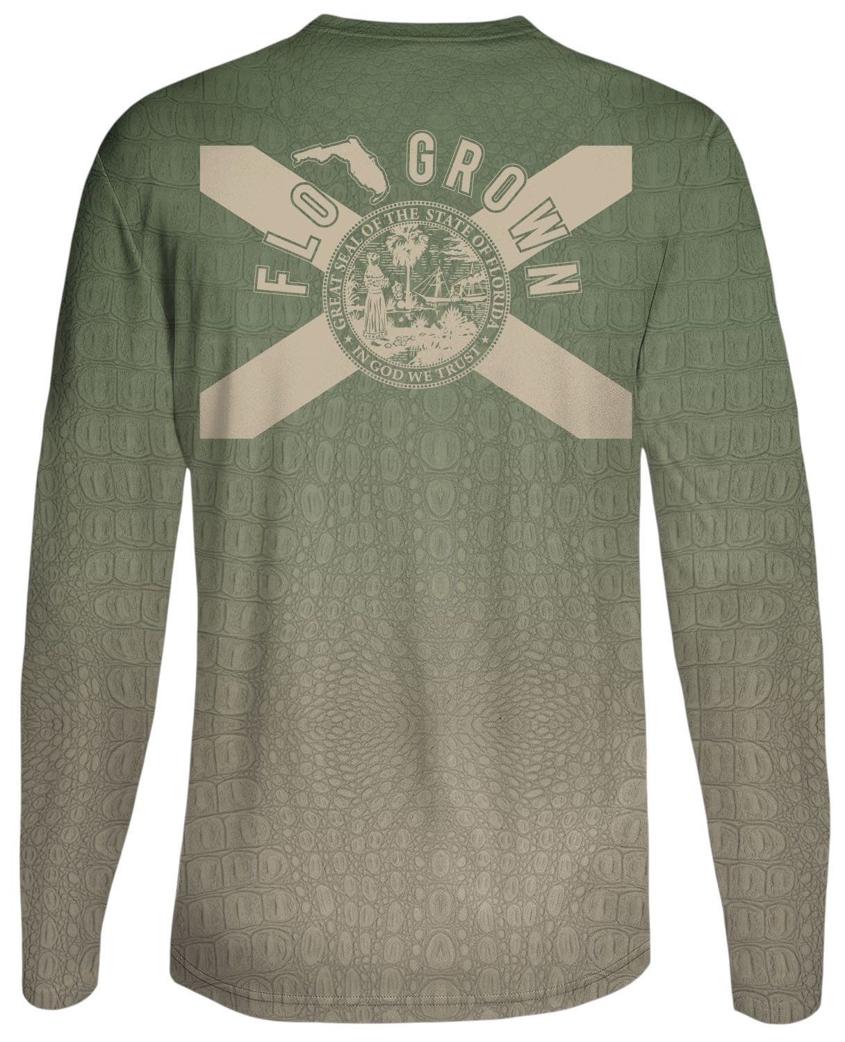 FloGrown Men's Battle Gator Long Sleeve Shirt product image