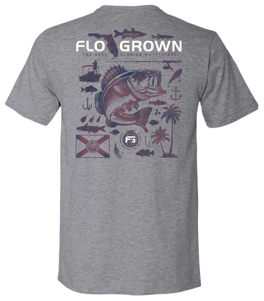 FloGrown Men's Freshwater Fishing Short Sleeve T-Shirt product image