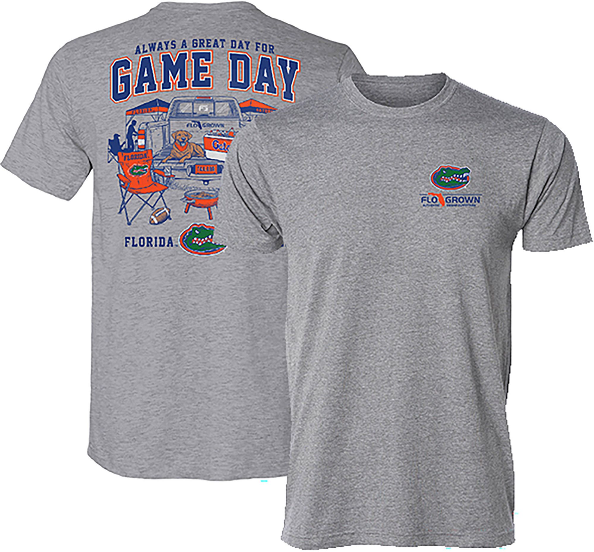FloGrown Men's Florida Gators Heather Gray Game Day Tailgate Short Sleeve T-Shirt product image
