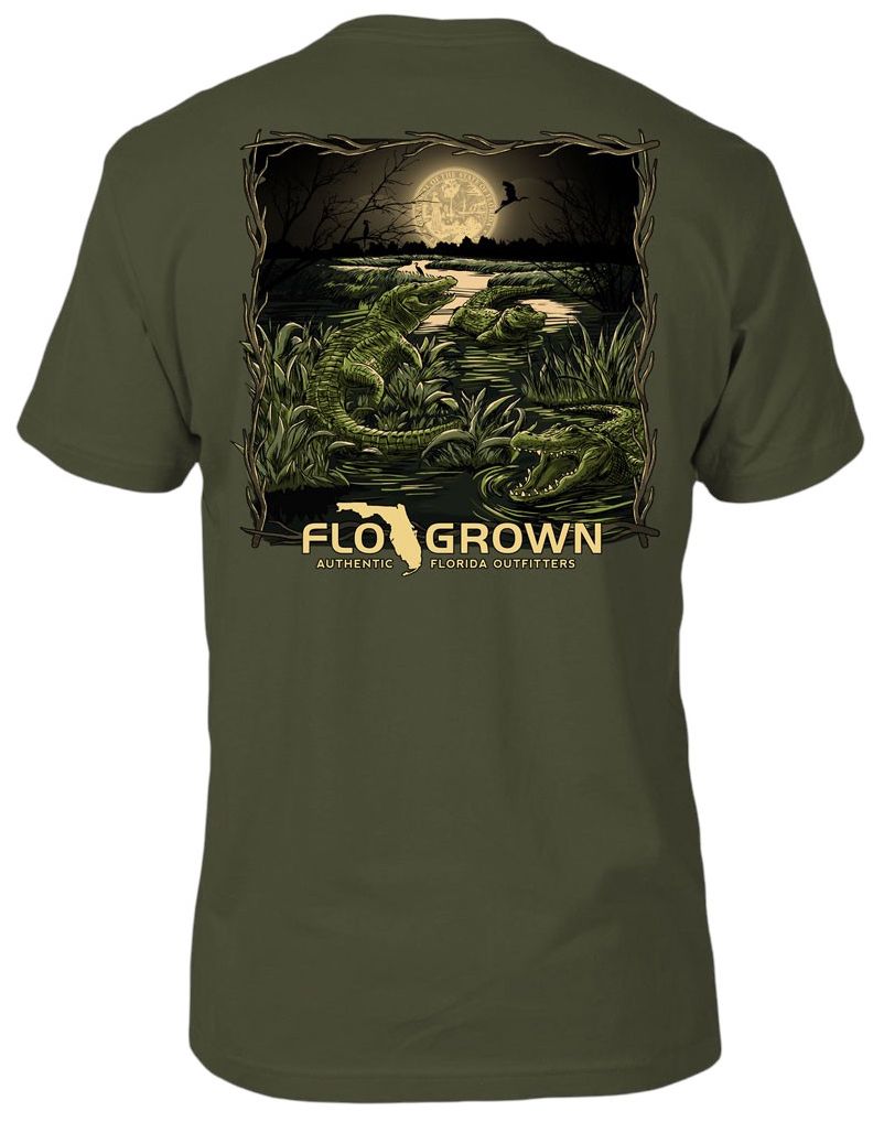 FloGrown Men's Night in the Everglades Short Sleeve T-Shirt product image