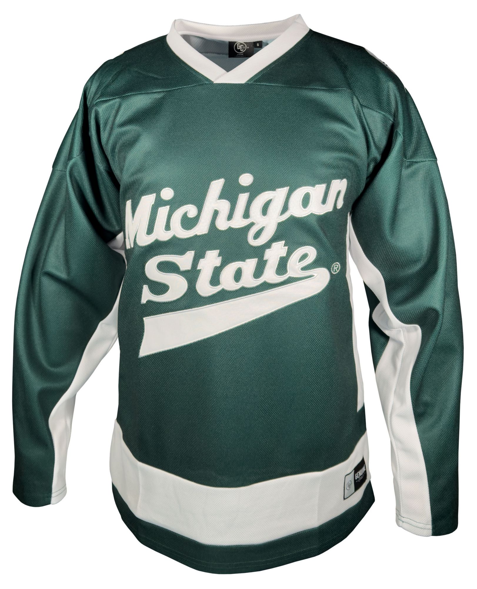 Genuine Collective Men's Michigan State Spartans Green Replica Road Jersey product image