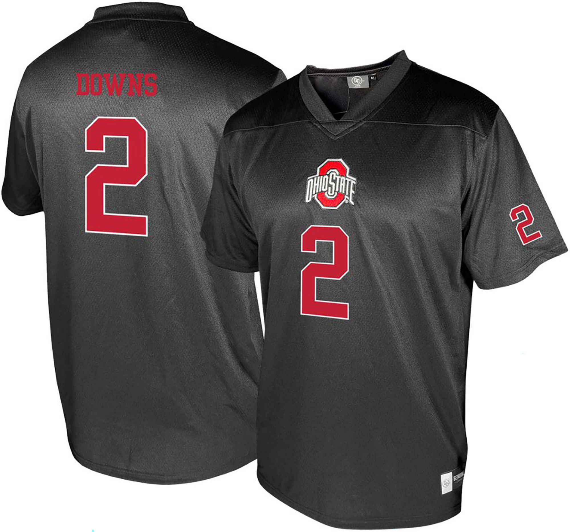 Genuine Collective Men's Ohio State Buckeyes Caleb Downs #2 Black Alternate Jersey product image