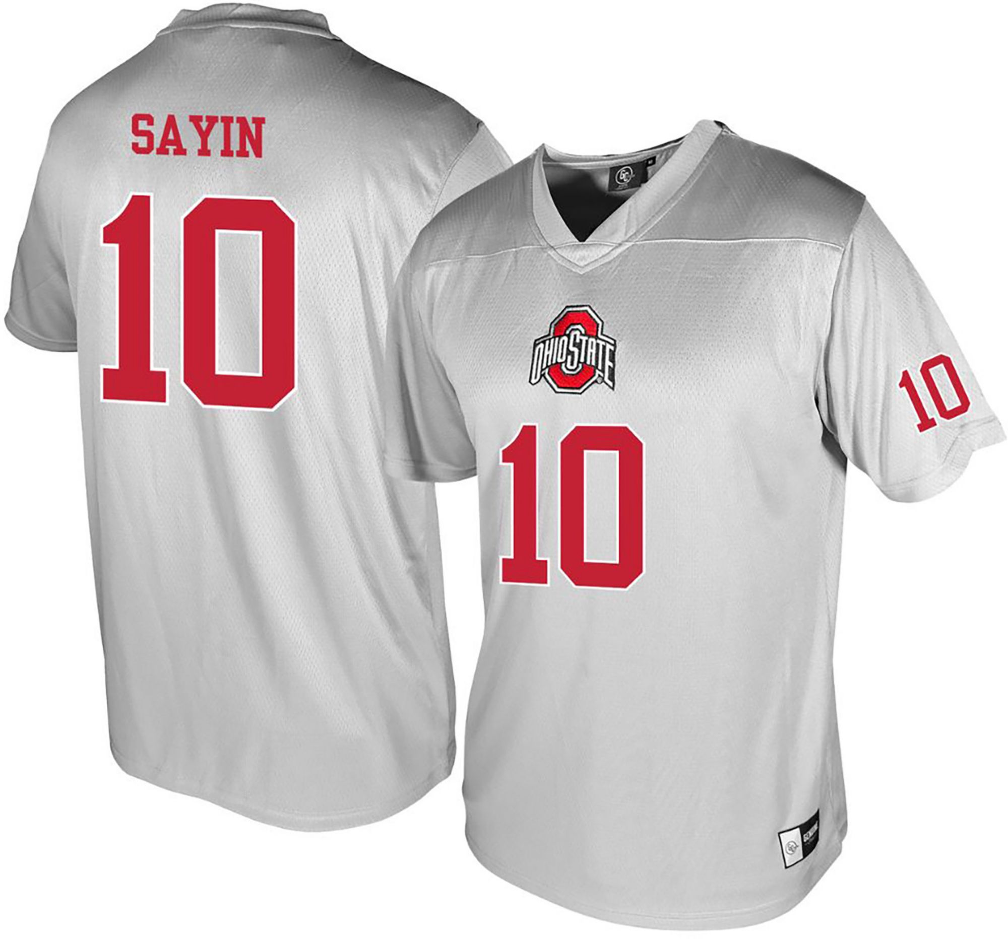 Genuine Collective Men's Ohio State Buckeyes Julian Sayin #10 Grey Alternate Jersey product image
