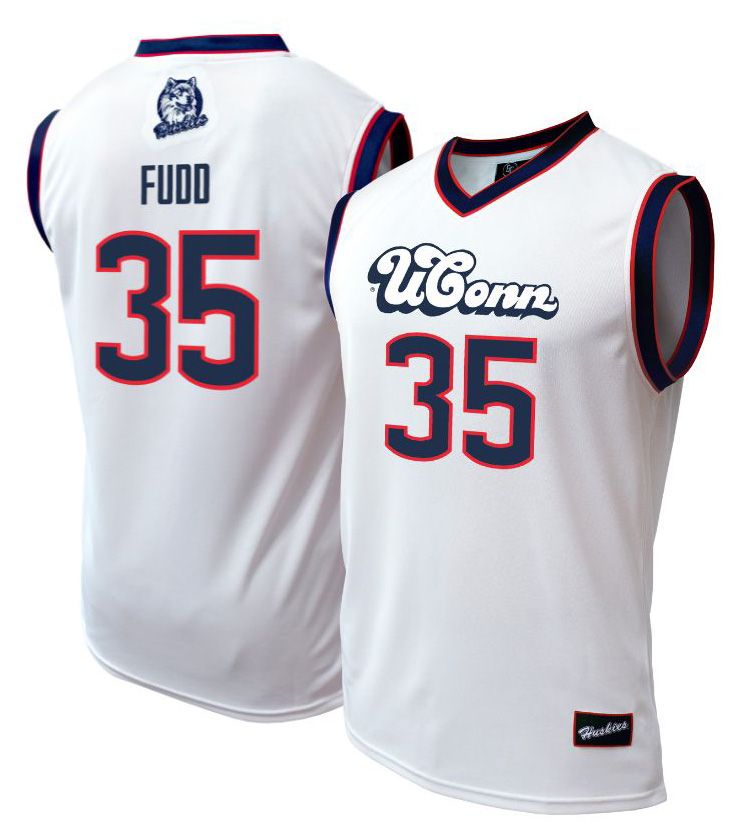 Genuine Collective Women's UConn Huskies Azzi Fudd #35 White Jersey product image