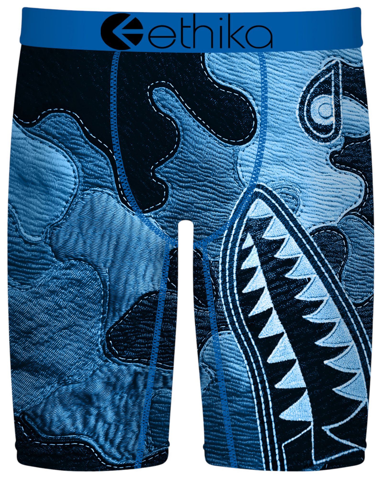 Ethika Men's Bomber Denim Blues Boxer Briefs product image