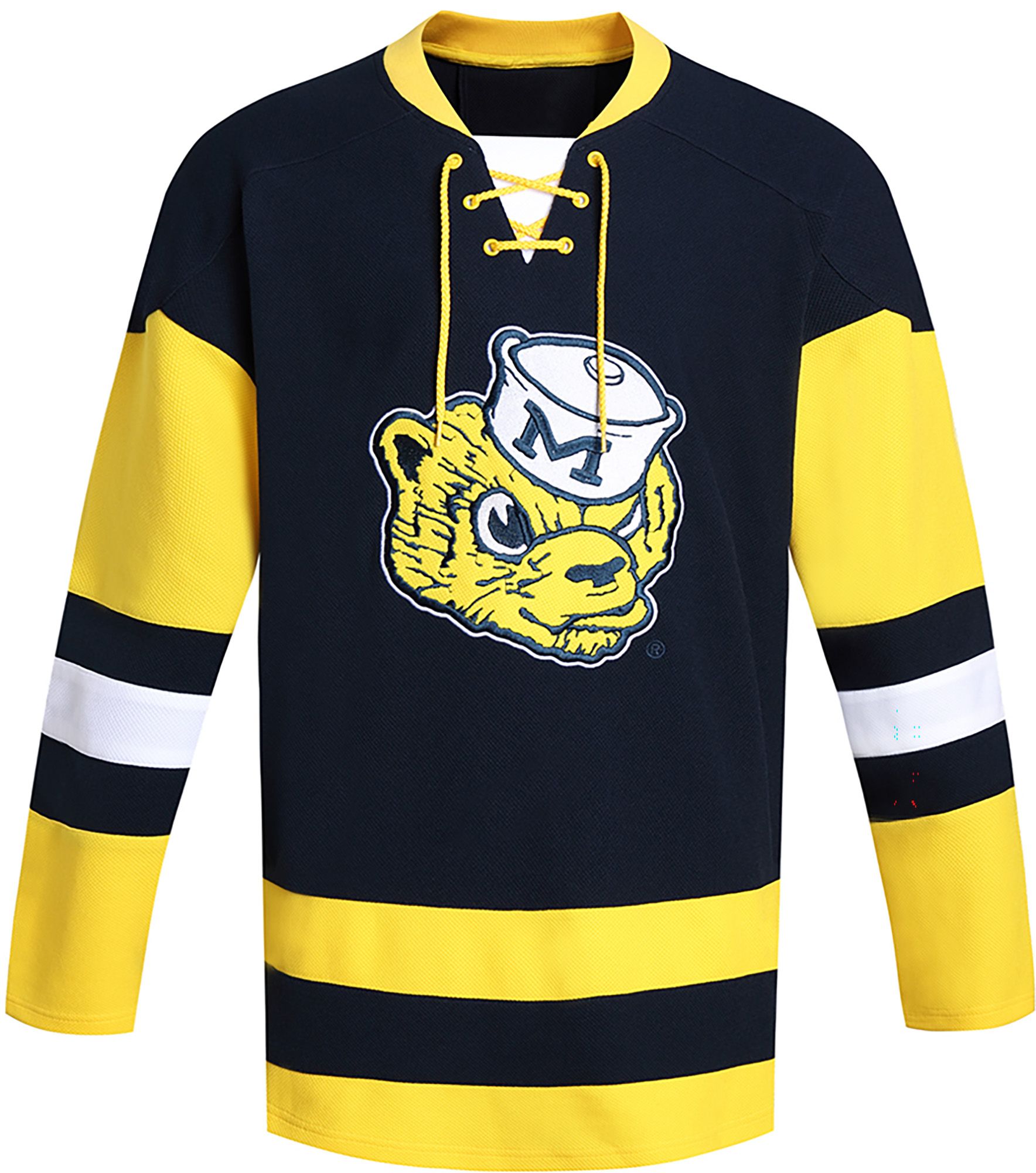 Valiant Men's Michigan Wolverines Black Vault Hockey Jersey product image