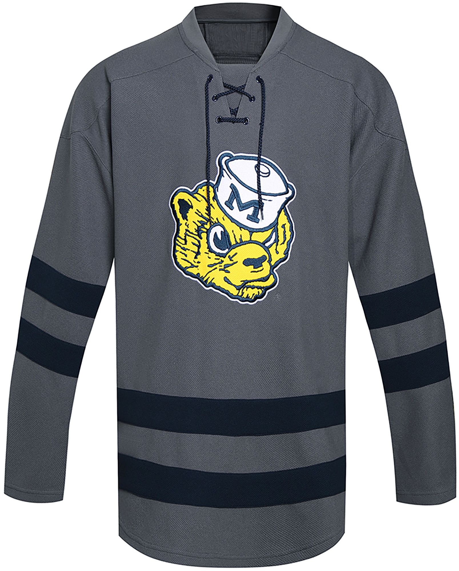 Valiant Men's Michigan Wolverines Grey Vault Hockey Jersey product image