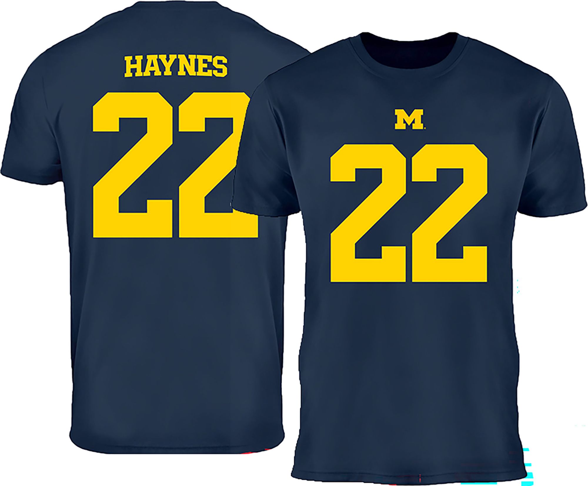 Valiant Men's Michigan Wolverines Justice Haynes #22 Navy T-Shirt product image