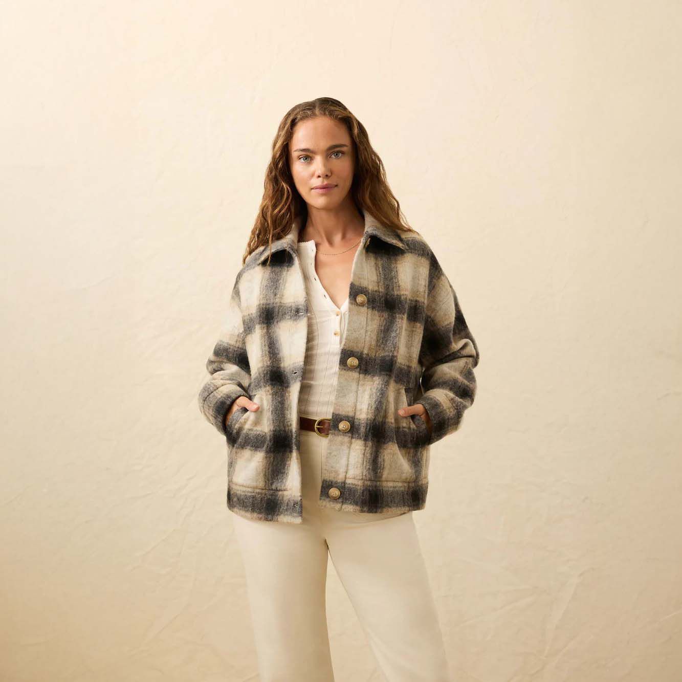 Faherty Women's Rocky Ridge Plaid Jacket product image