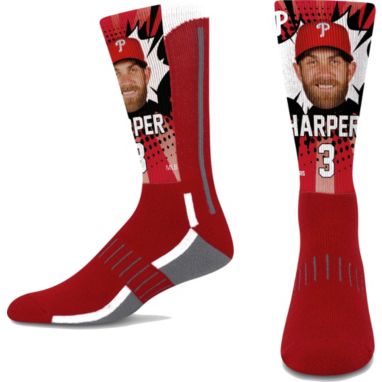 sorry, For Bare Feet Adult Philadelphia Phillies Bryce Harper Kapow Socks is currently out of stock