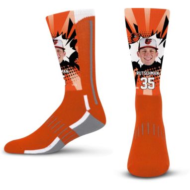 sorry, For Bare Feet Adult Baltimore Orioles Adley Rutschman Socks is currently out of stock