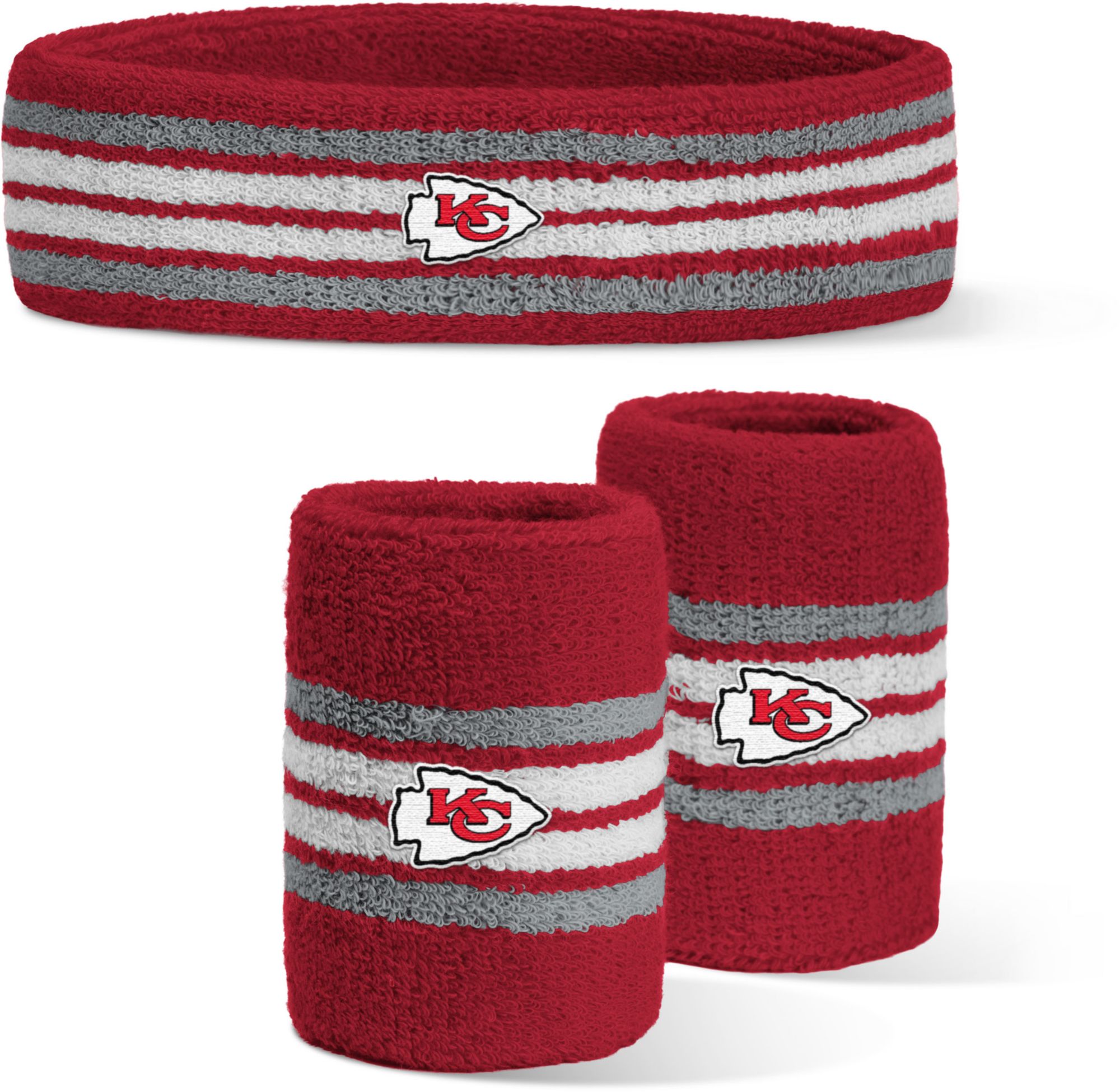 For Bare Feet Kansas City Chiefs Headband and Wristband Set product image