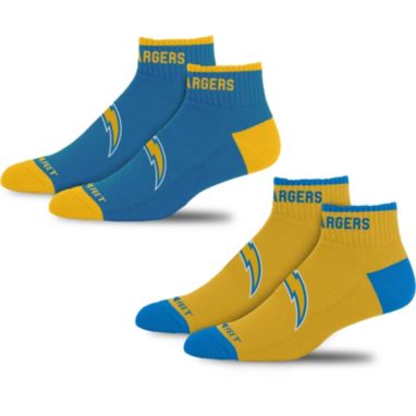 sorry, For Bare Feet Adult Los Angeles Chargers Front & Center 2 Pack Socks is currently out of stock