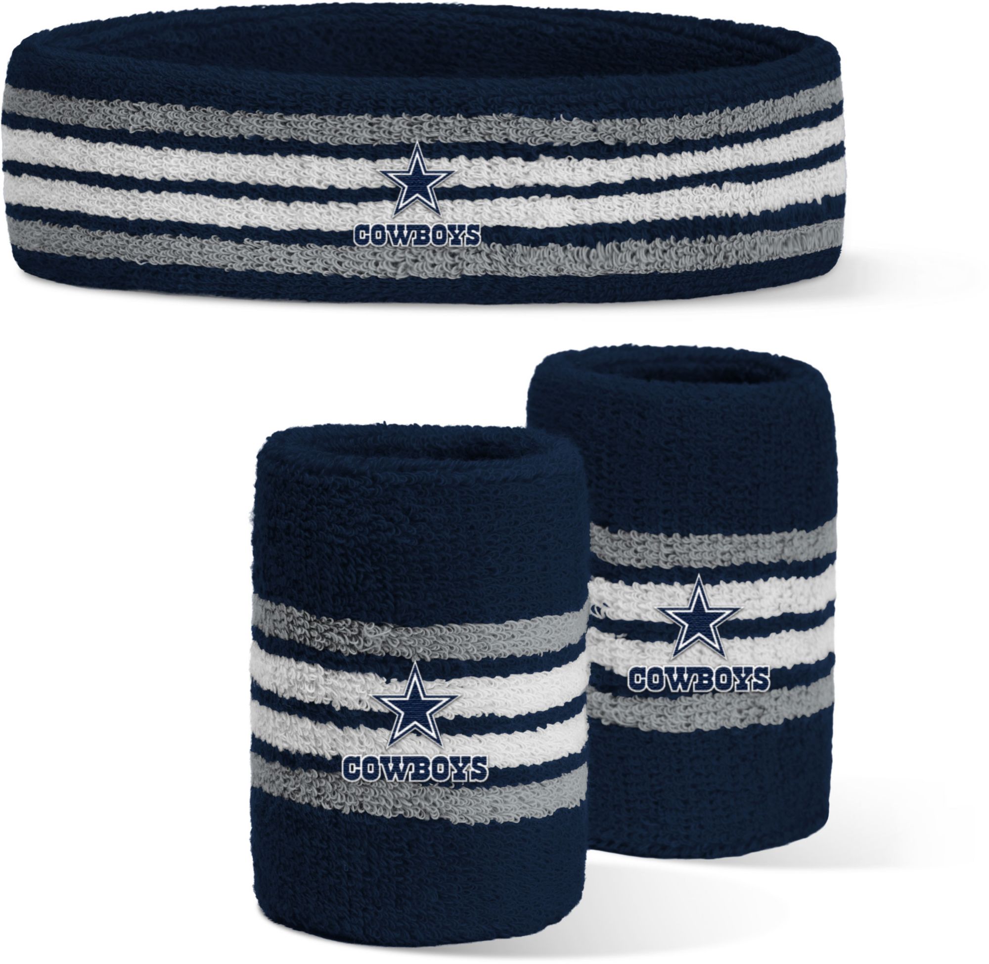 For Bare Feet Dallas Cowboys Headband and Wristband Set product image