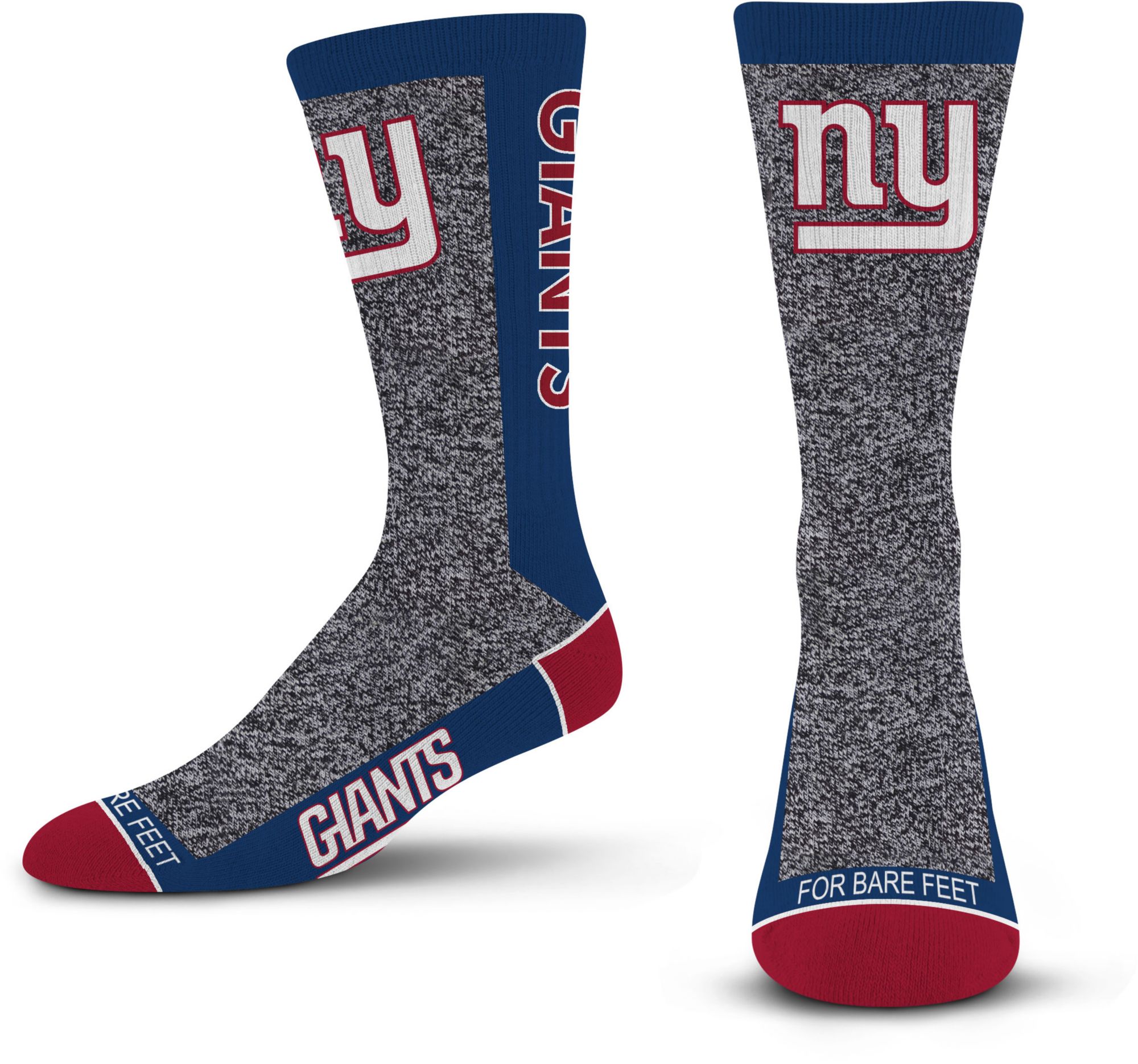 For Bare Feet Adult New York Giants Marble MVP Socks product image