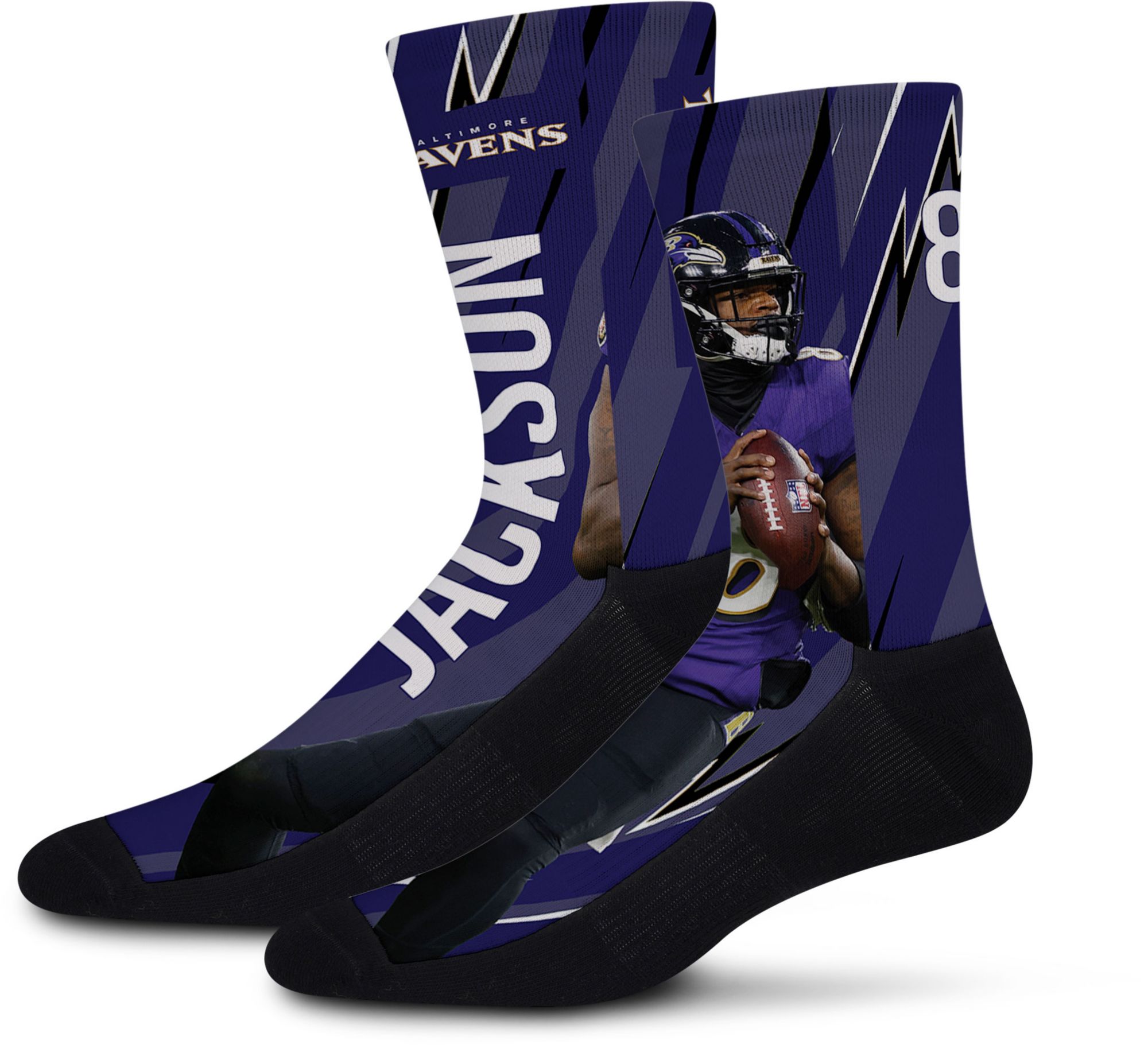 For Bare Feet Youth Baltimore Ravens Energy Socks product image