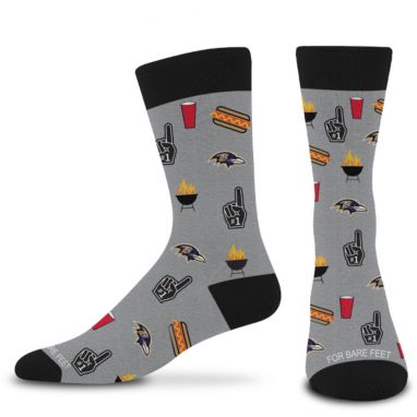 sorry, For Bare Feet Adult Baltimore Ravens Tailgate Socks is currently out of stock
